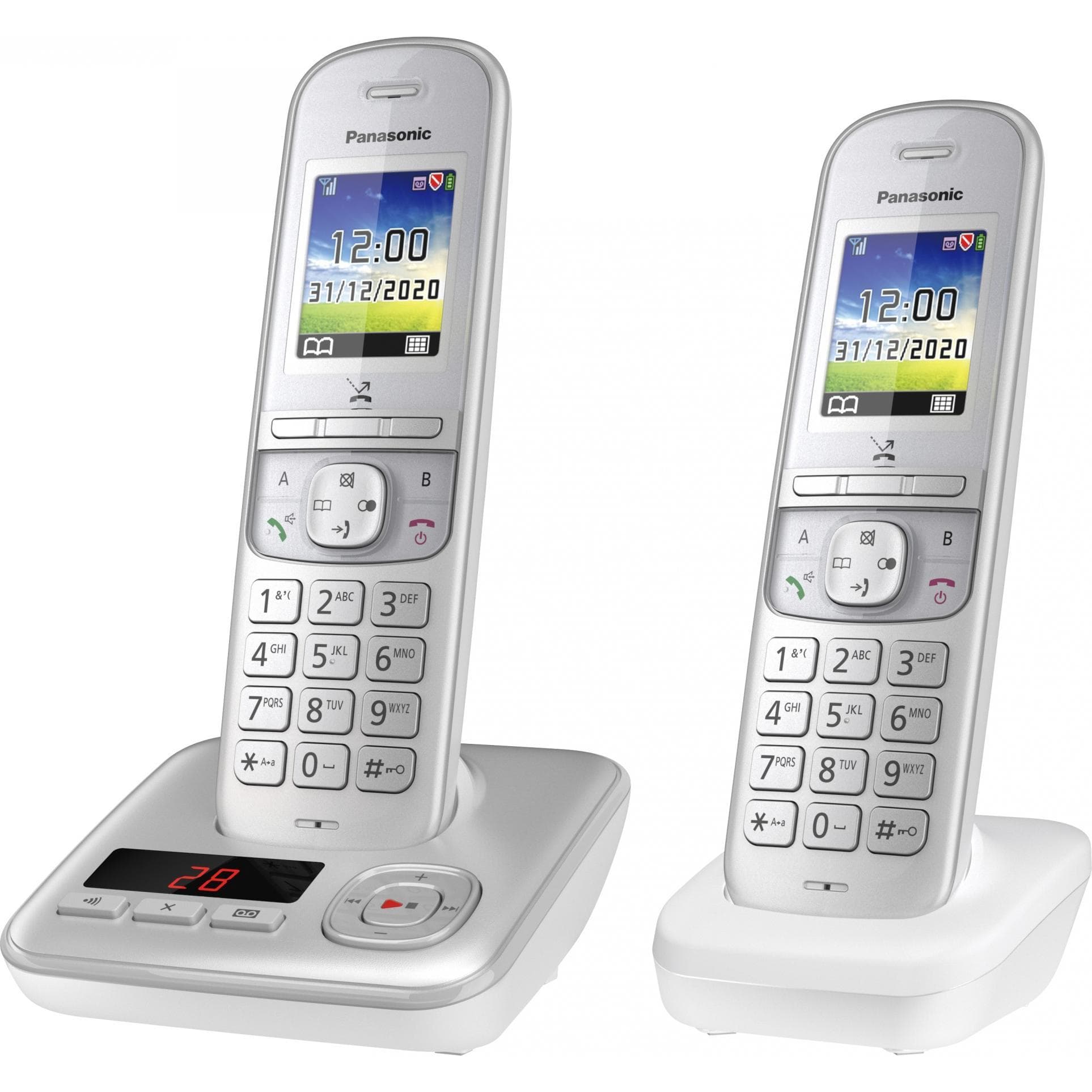 Panasonic KX-TGH722GG, Telefono, Argento
