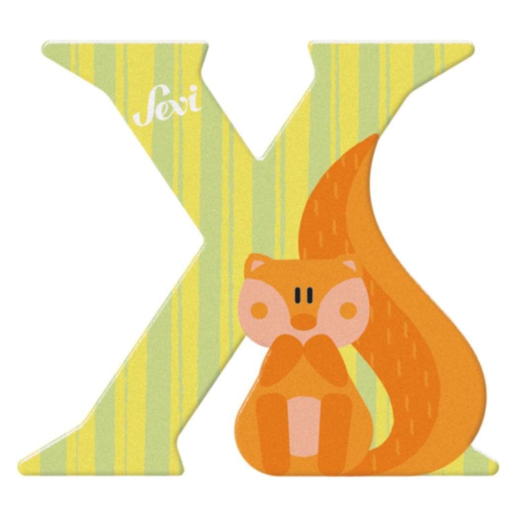 Sevi, Letterine in legno e stoffa, Animali X