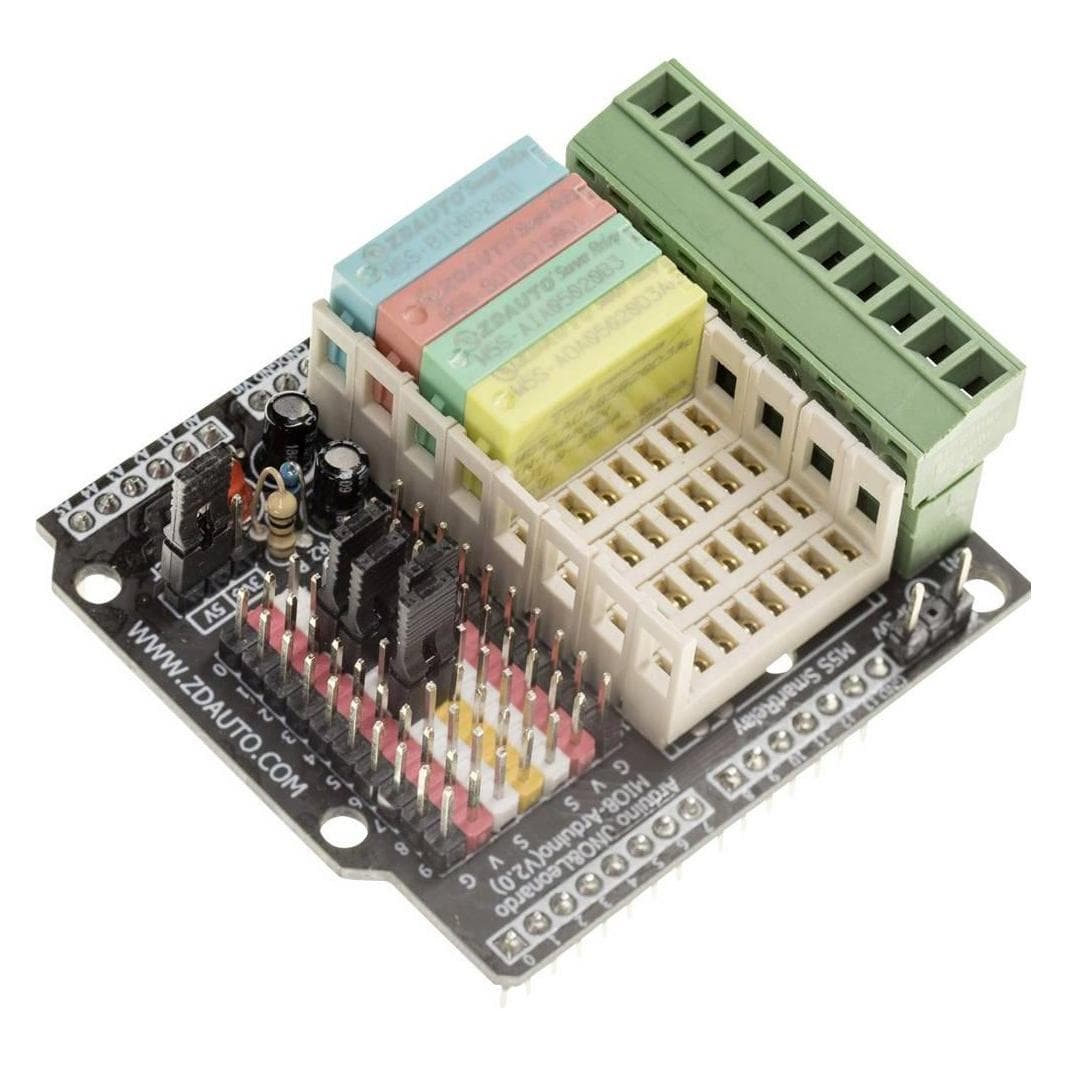 Zdauto M5S Board UNO Arduino Shield Starter Kit con quattro moduli, Scheda + Kit di sviluppo