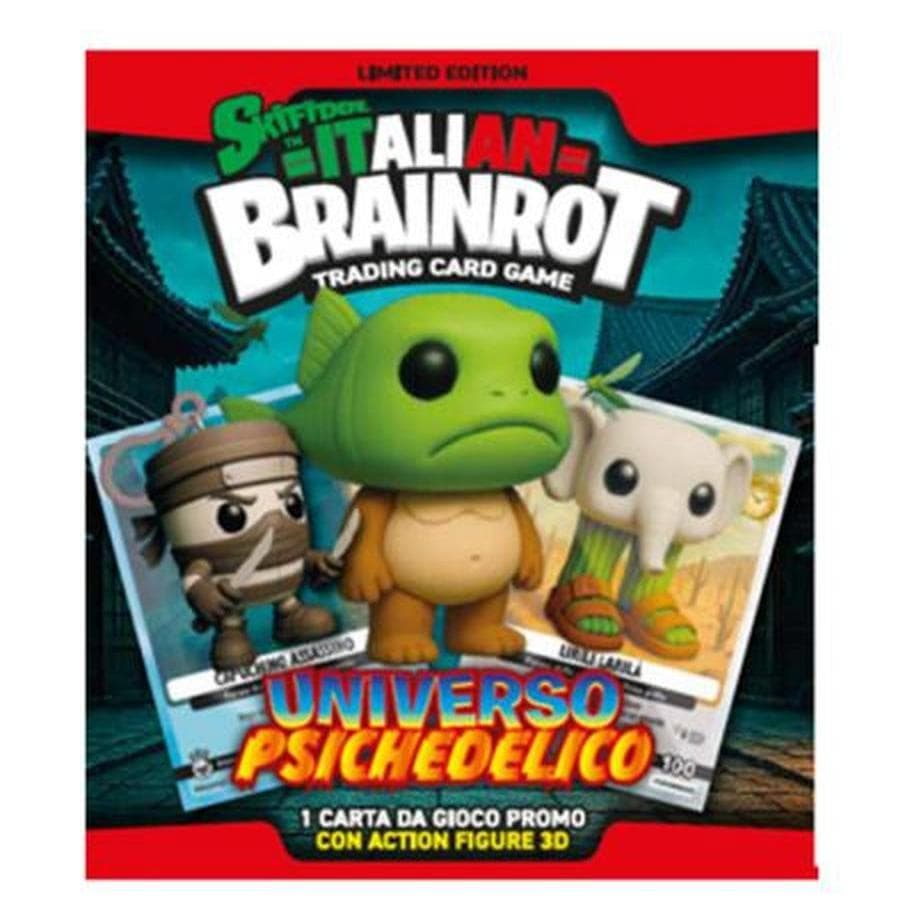 Italian Brainrot, Portachiavi, Skifidol BRAINROT Portachiavi + Carta Speciale Box 12 Buste, Multicolore