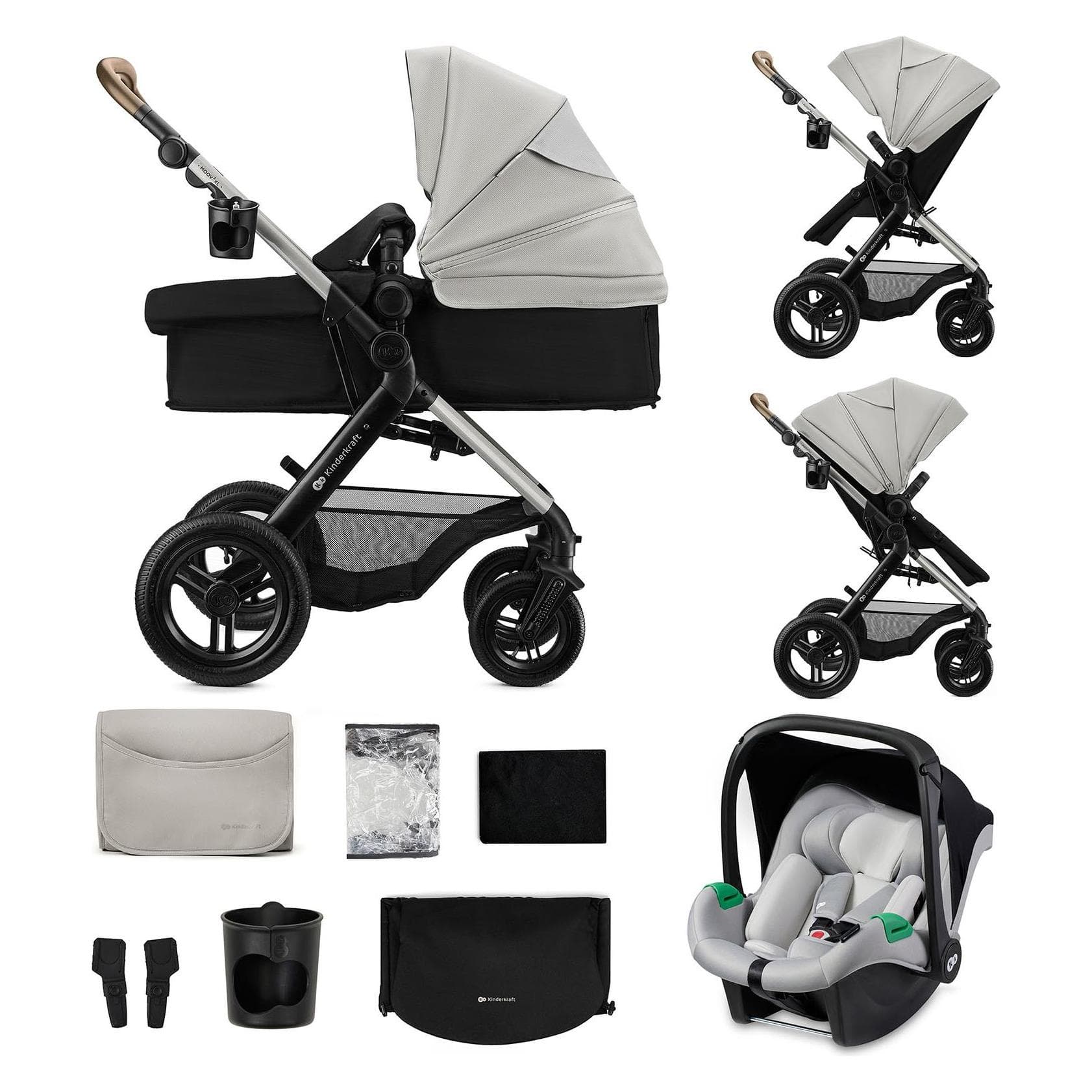 KinderKraft, Passeggino, Moov 2 XL Air (0 Mesi - 4 anni)