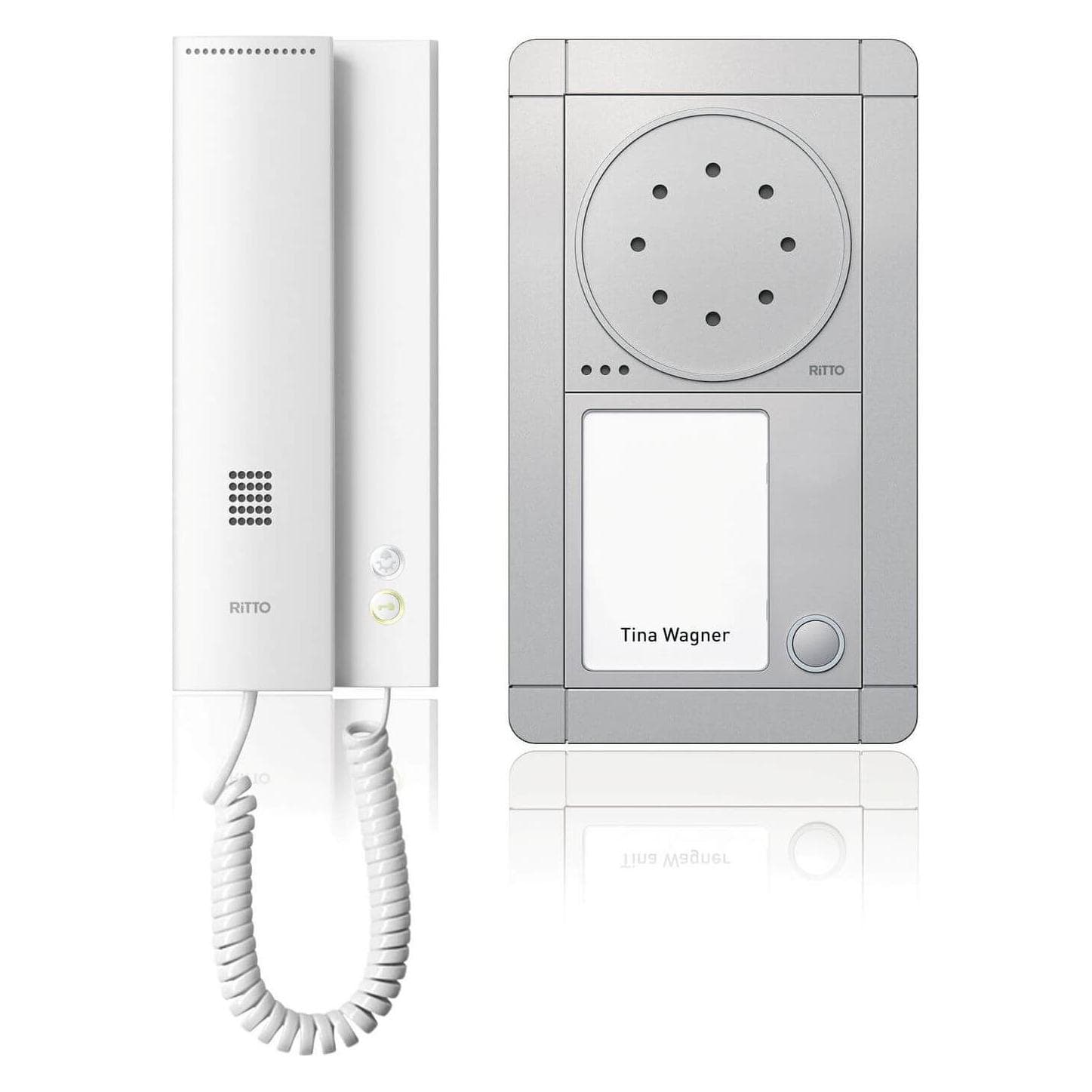 Schneider Electric, Campanello + Citofono, PorterAudioSetWEsilver/bianco