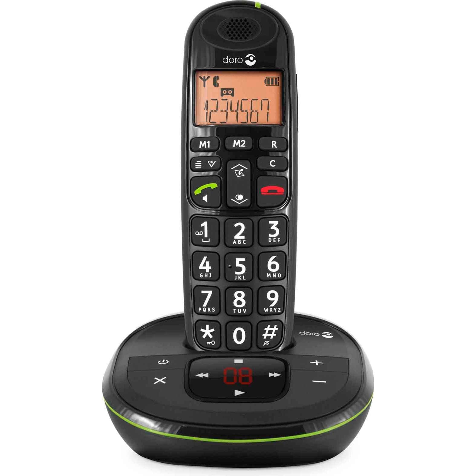 Doro PhoneEasy 105 WR, Telefono, Nero