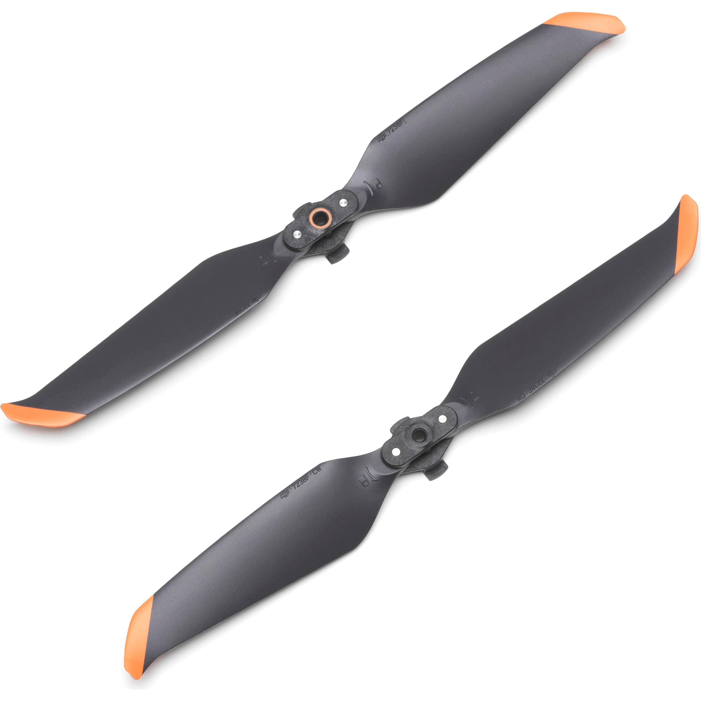 DJI Eliche Air 2S a basso rumore (coppia) (Eliche per droni, DJI Air 2S, DJI Mavic Air 2), Accessori per drone, Arancia, Grigio, Nero