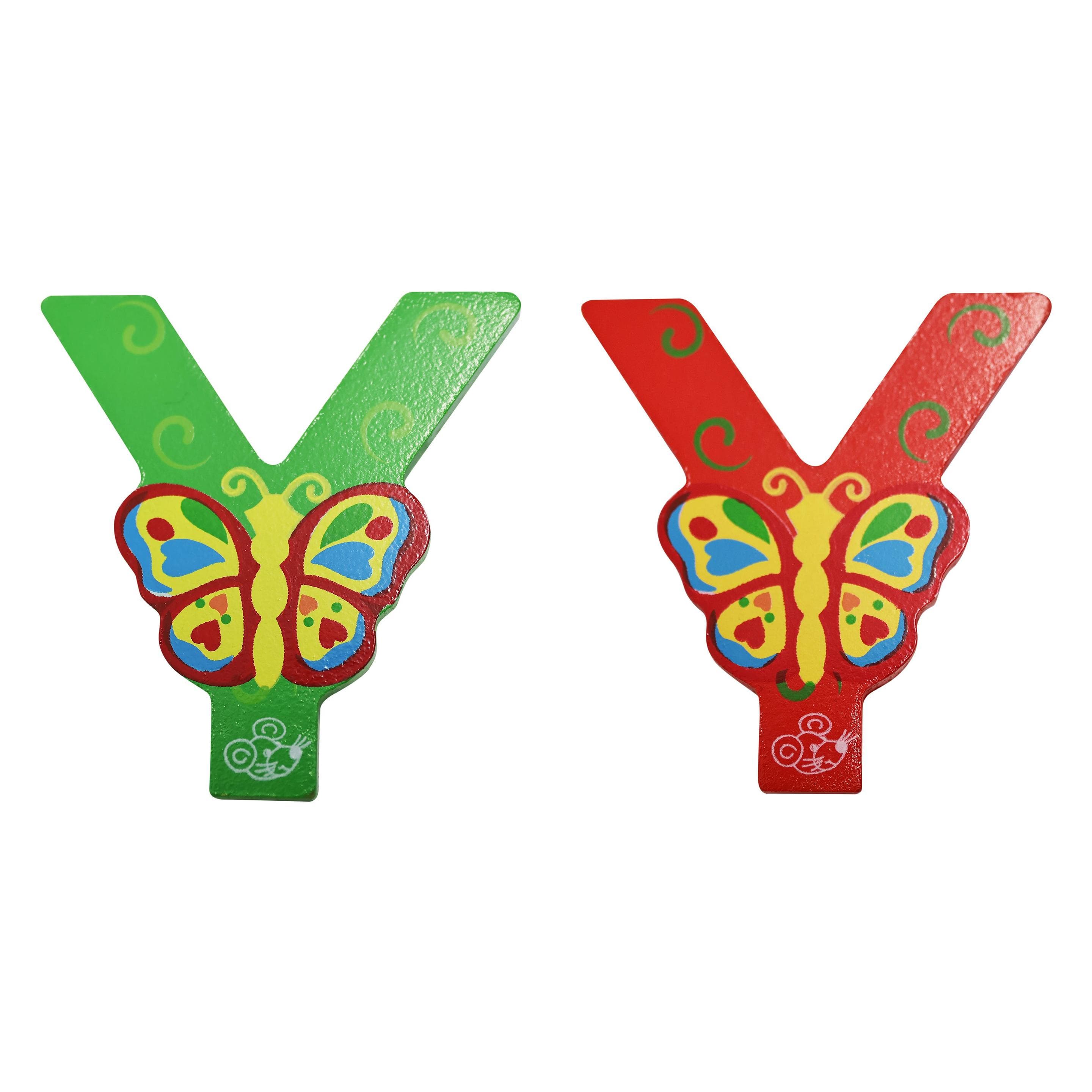 Spielmaus, Letterine in legno e stoffa, Lettera Y