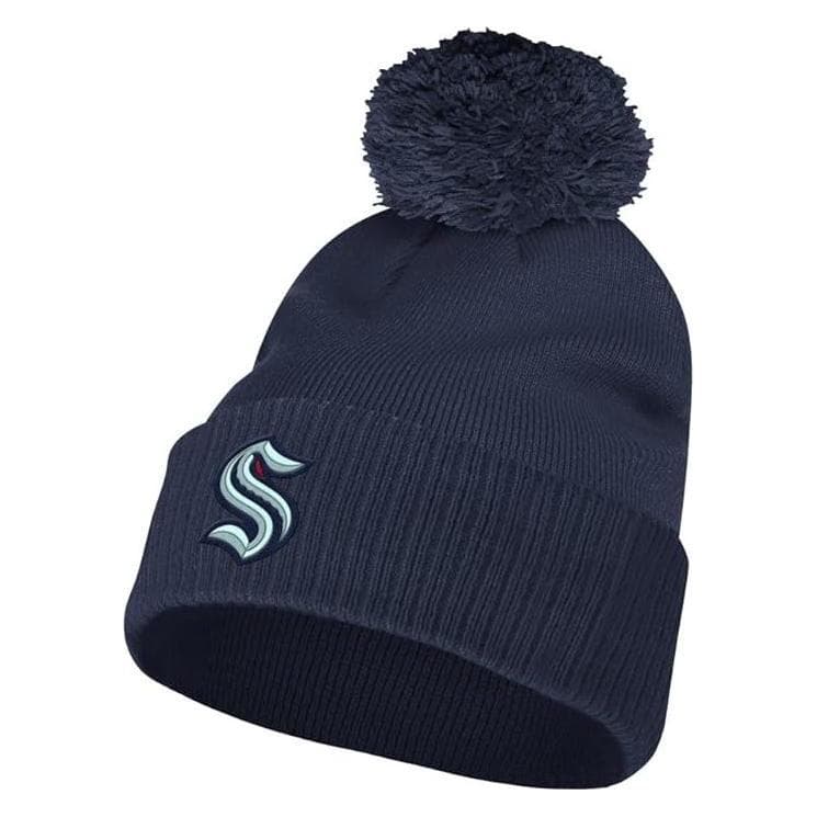 Adidas, Berretto, Cappello NHL SR con polsino degli Oilers (nero, Anaheim), Nero, (Taglia unica)
