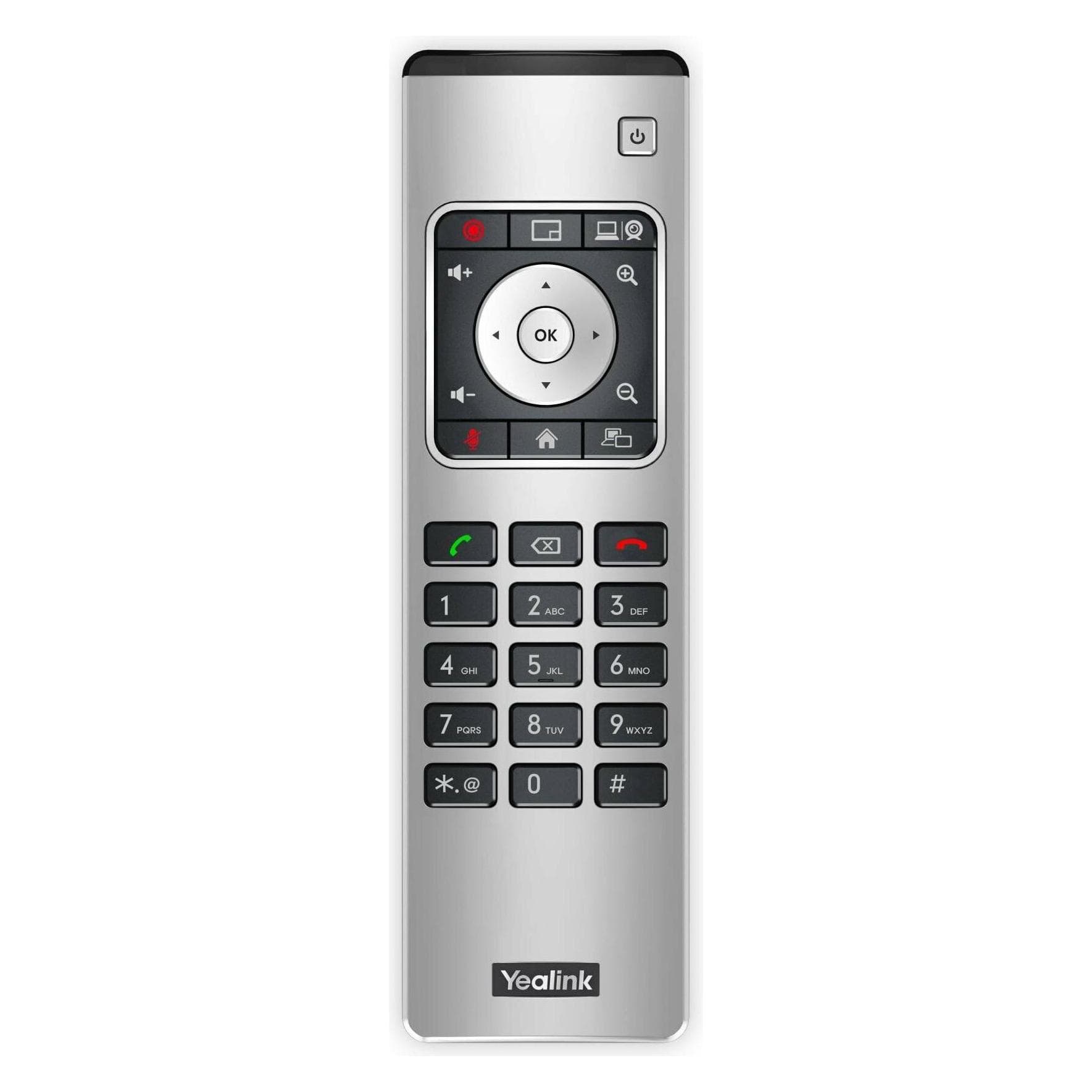 Yealink VCR11 - Pulsanti - Nero - Argento, Accessori per dispositivi per conferenze