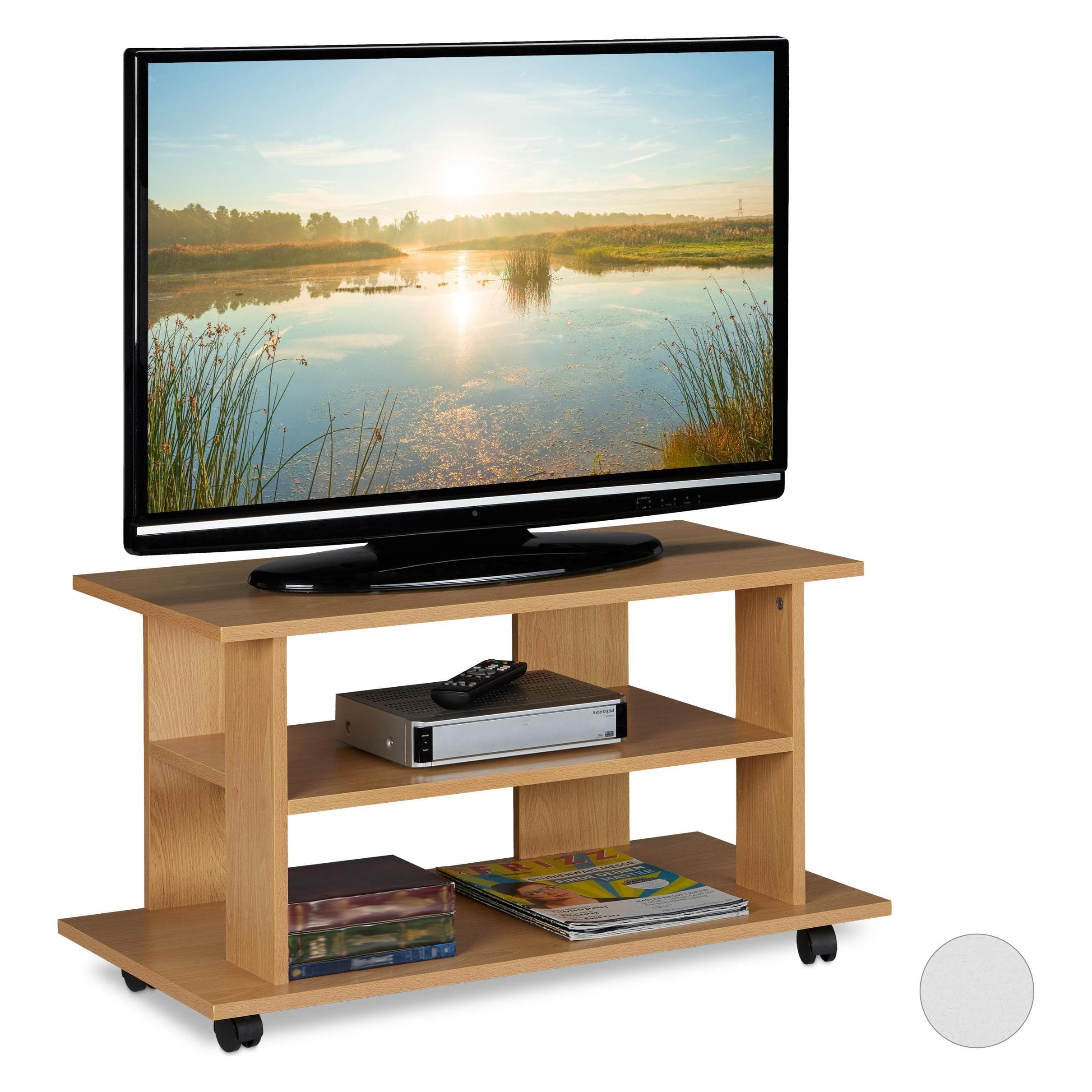 Relaxdays, Mobile TV, TV Board (80 x 40 x 45 cm)