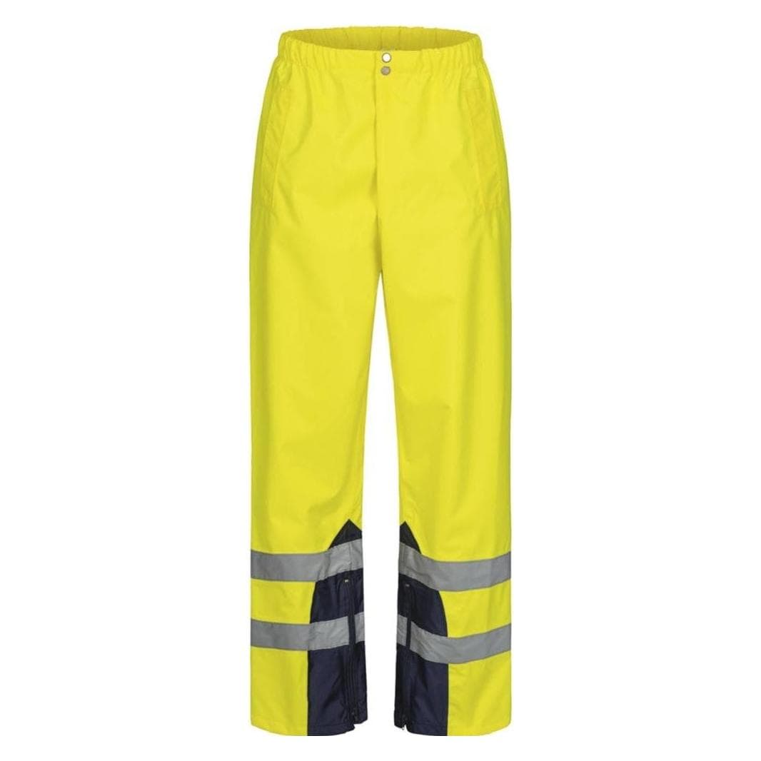 BRW, Pantaloni da lavoro, Pantaloni da pioggia ad alta visibilità (XXL)