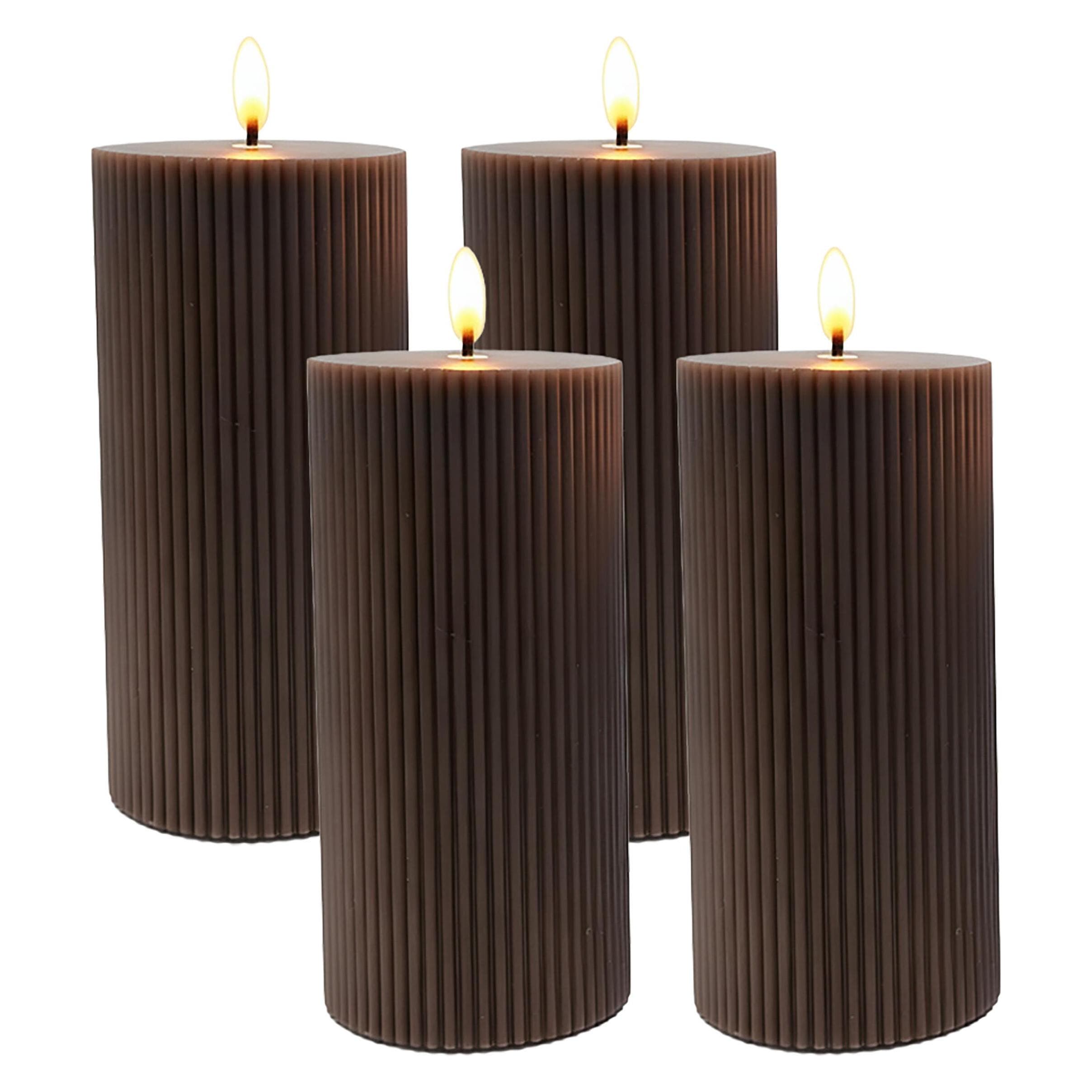 Relaxdays, Candela a LED, 4 candele (4x)
