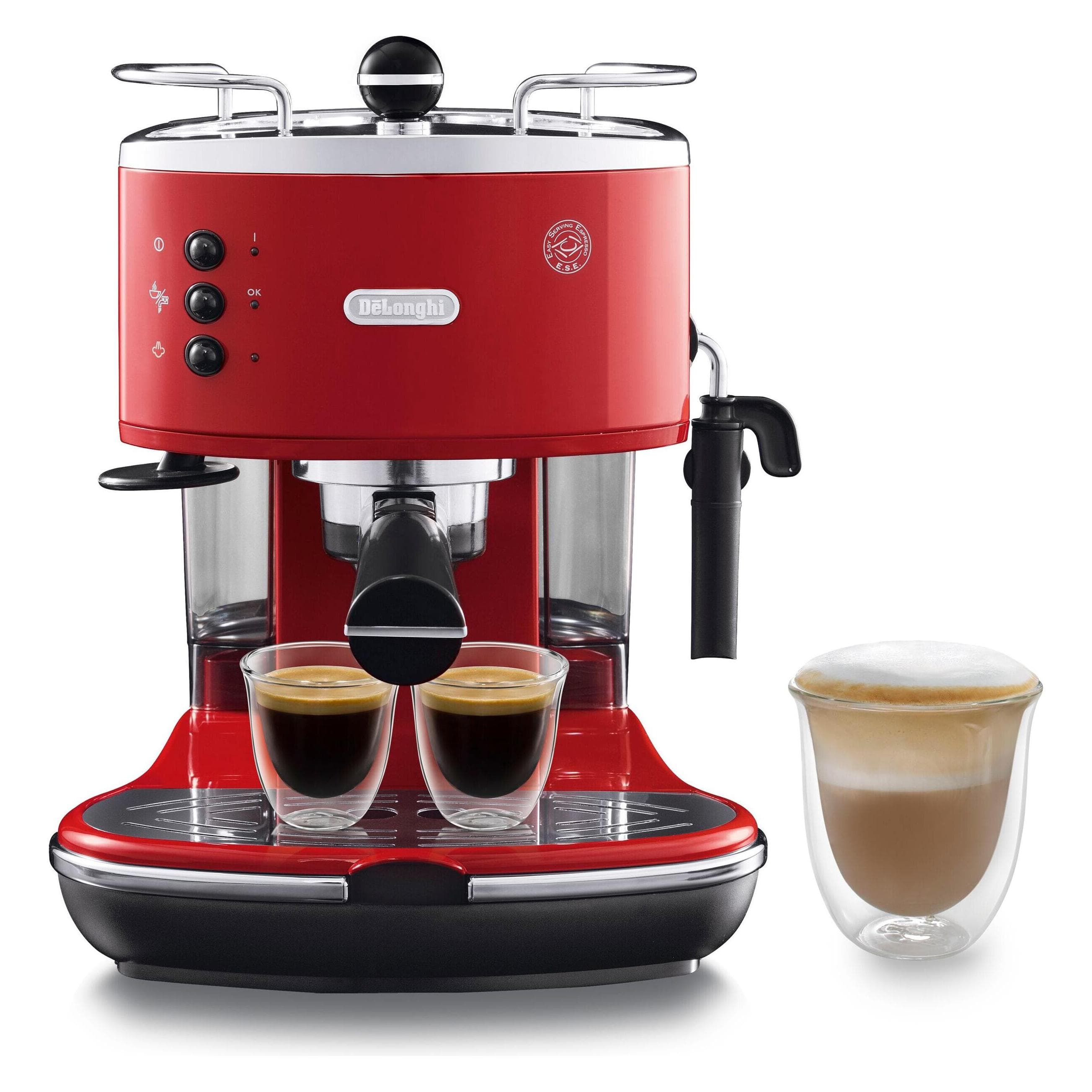 De'Longhi ECO311.R ICONA, Macchina da caffè con portafiltro, Rosso