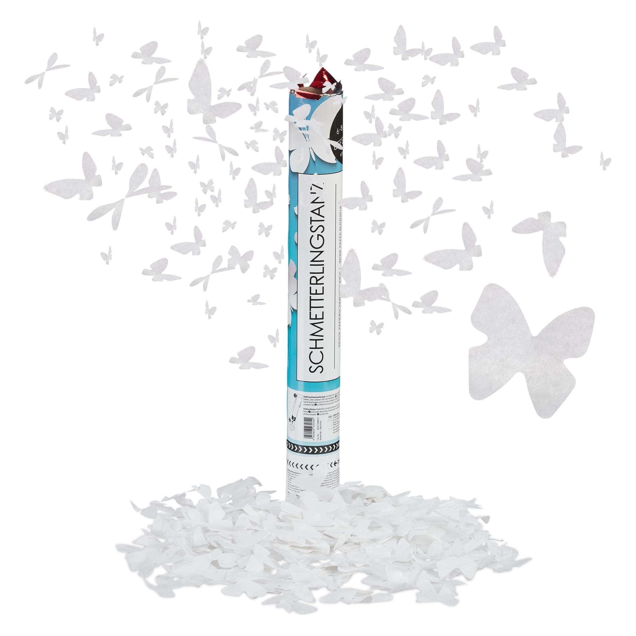 Relaxdays Sparacoriandoli a forma di farfalla (1 pz.)