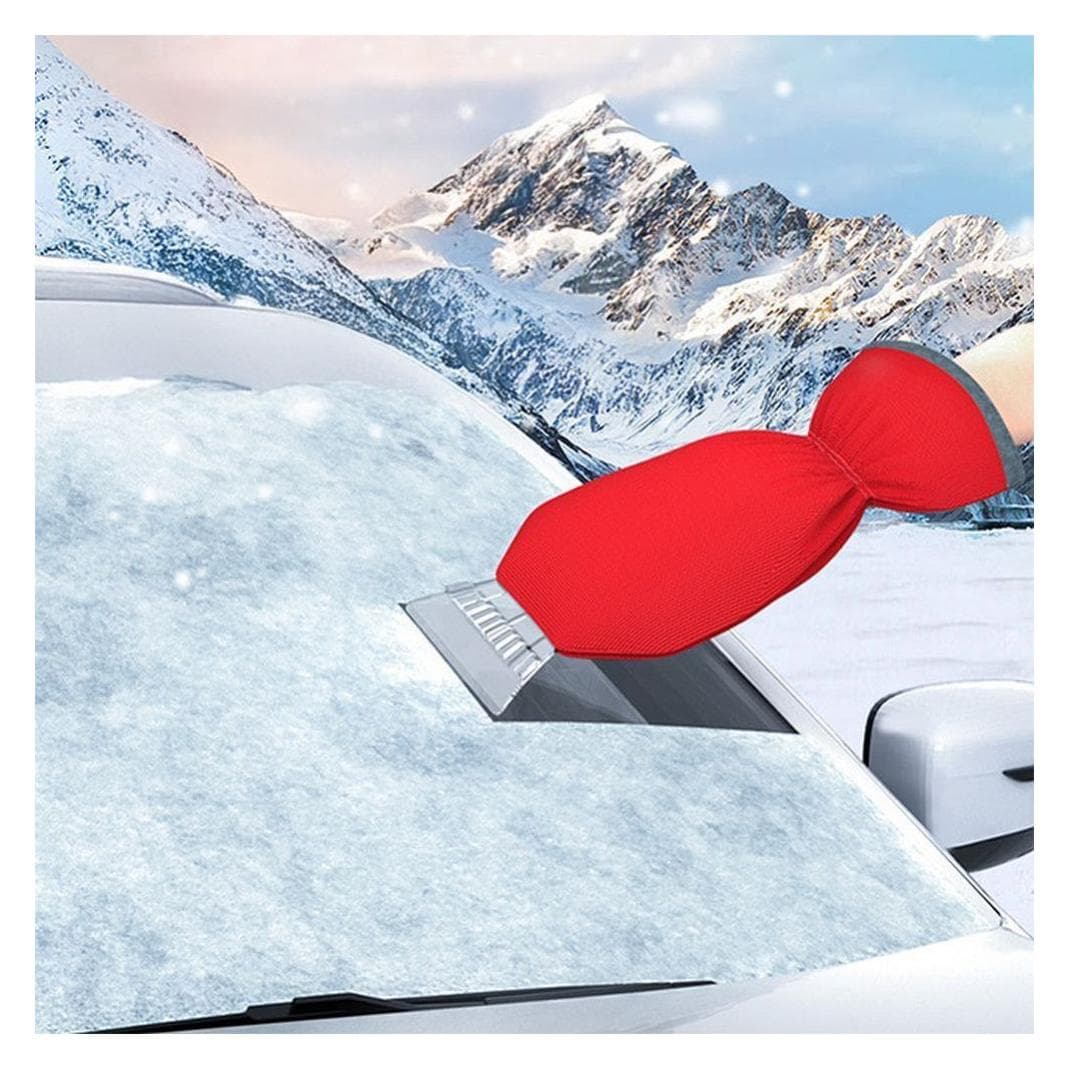 Verk Group, Raschiaghiaccio + Sbrinatore, Consumer electronics OEM Car snow scraper with glove red