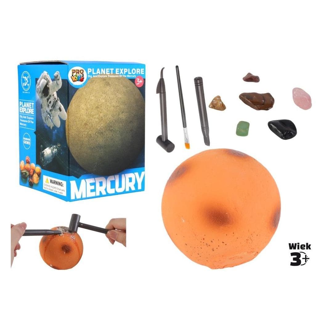 Teka Ausgrabung von Mineralien des Planeten Merkur