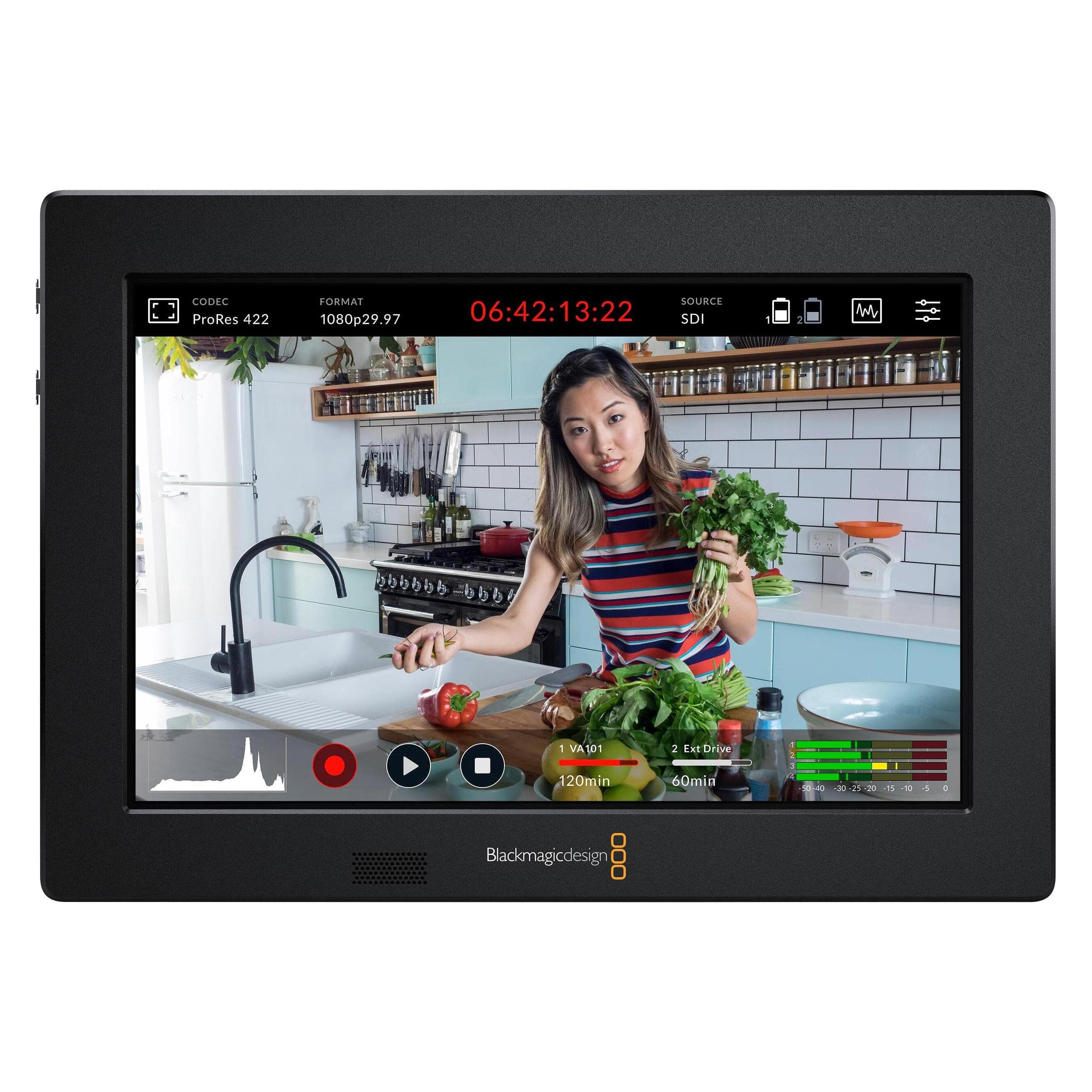Blackmagic Video Assist 7 3G (7", Full HD), Monitor video, Nero