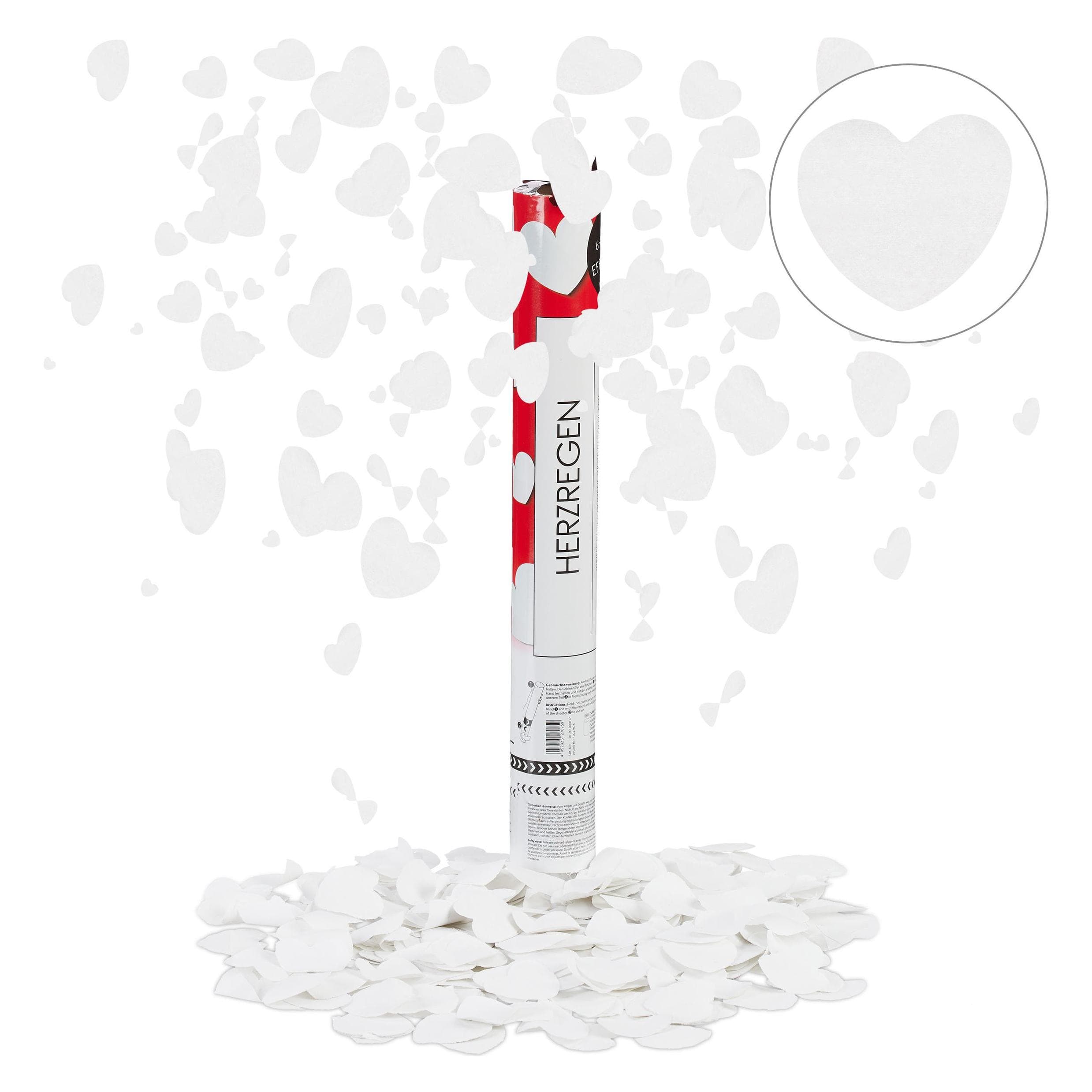 Relaxdays Sparacoriandoli a cuore per matrimoni (1 pz.)
