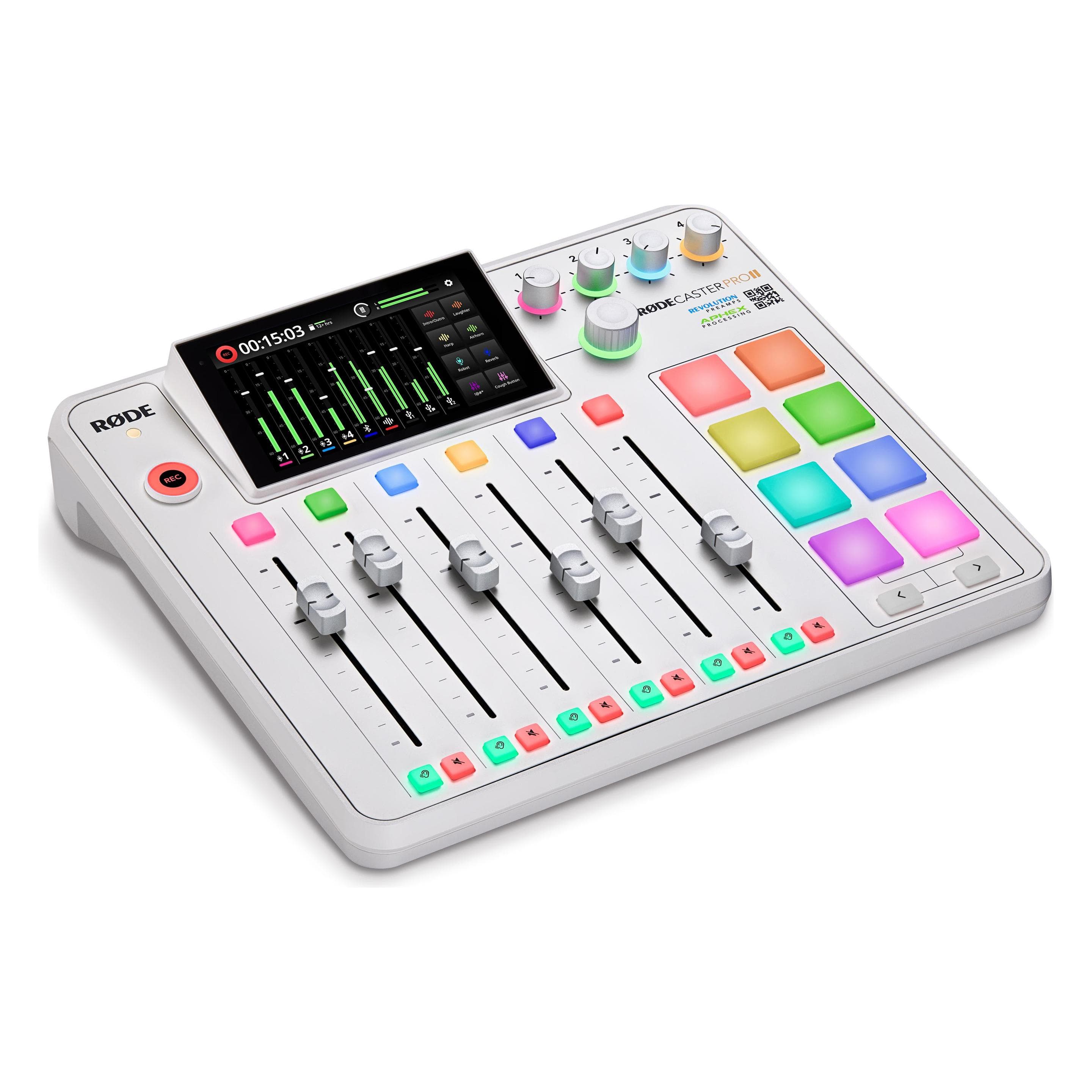 RØDE RØDECaster Pro II (Mixer da studio e live), Mixer audio, Bianco