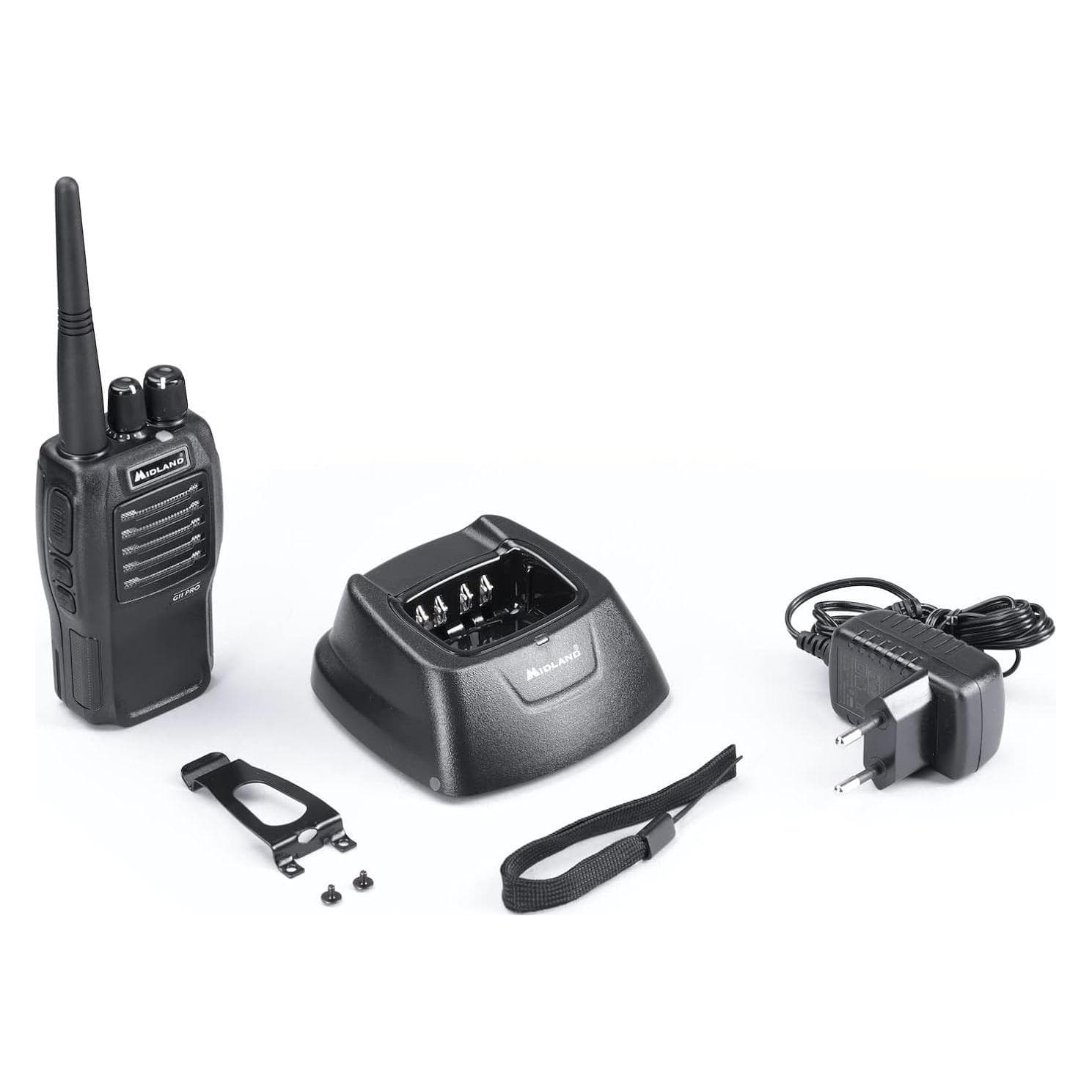 Midland G11 Pro, PMR, pezzo, Kenwood (12 km), Walkie talkie, Nero
