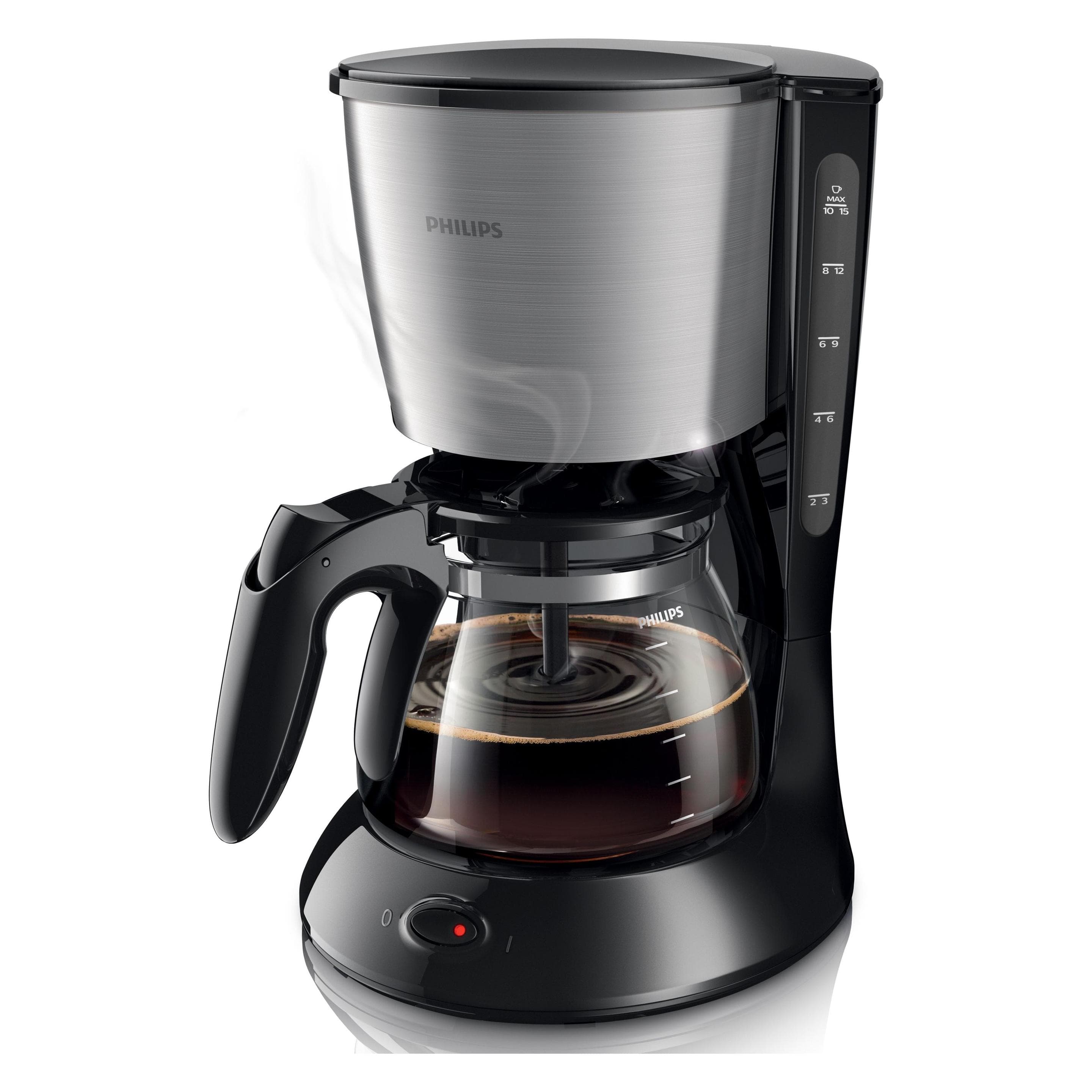 Philips Daily Collection HD7462/20, Macchina da caffè (americano), Argento, Nero