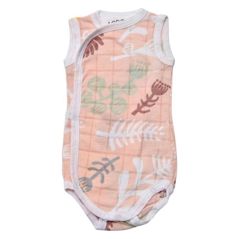 Cocoon Akcija! Lodger Romper Botanimal kokvilnas bodijs bez piedurknēm Plush 62 cm RF 073 62