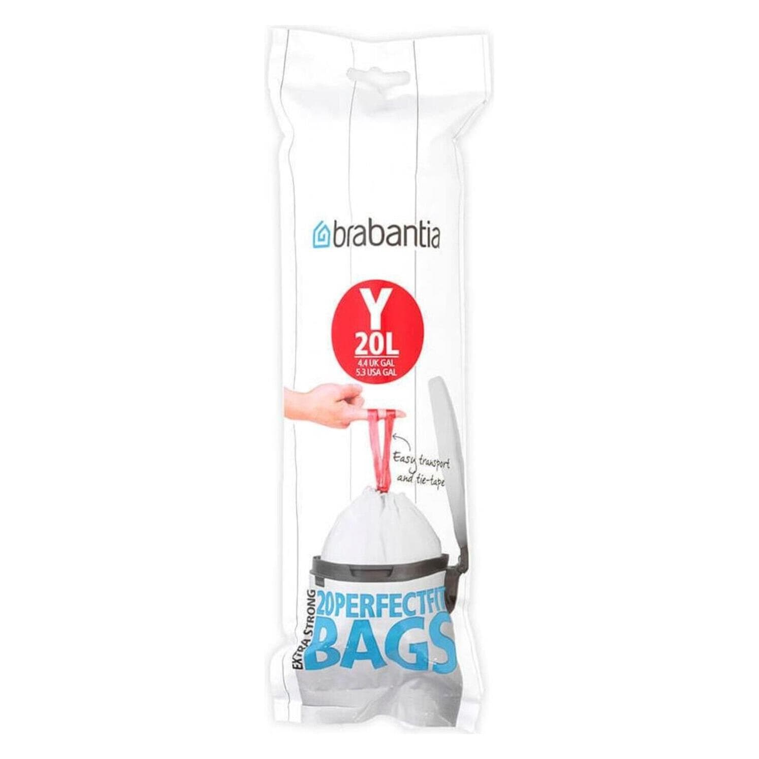 Brabantia PerfectFit O, Sacchi dell'immondizia, Bianco