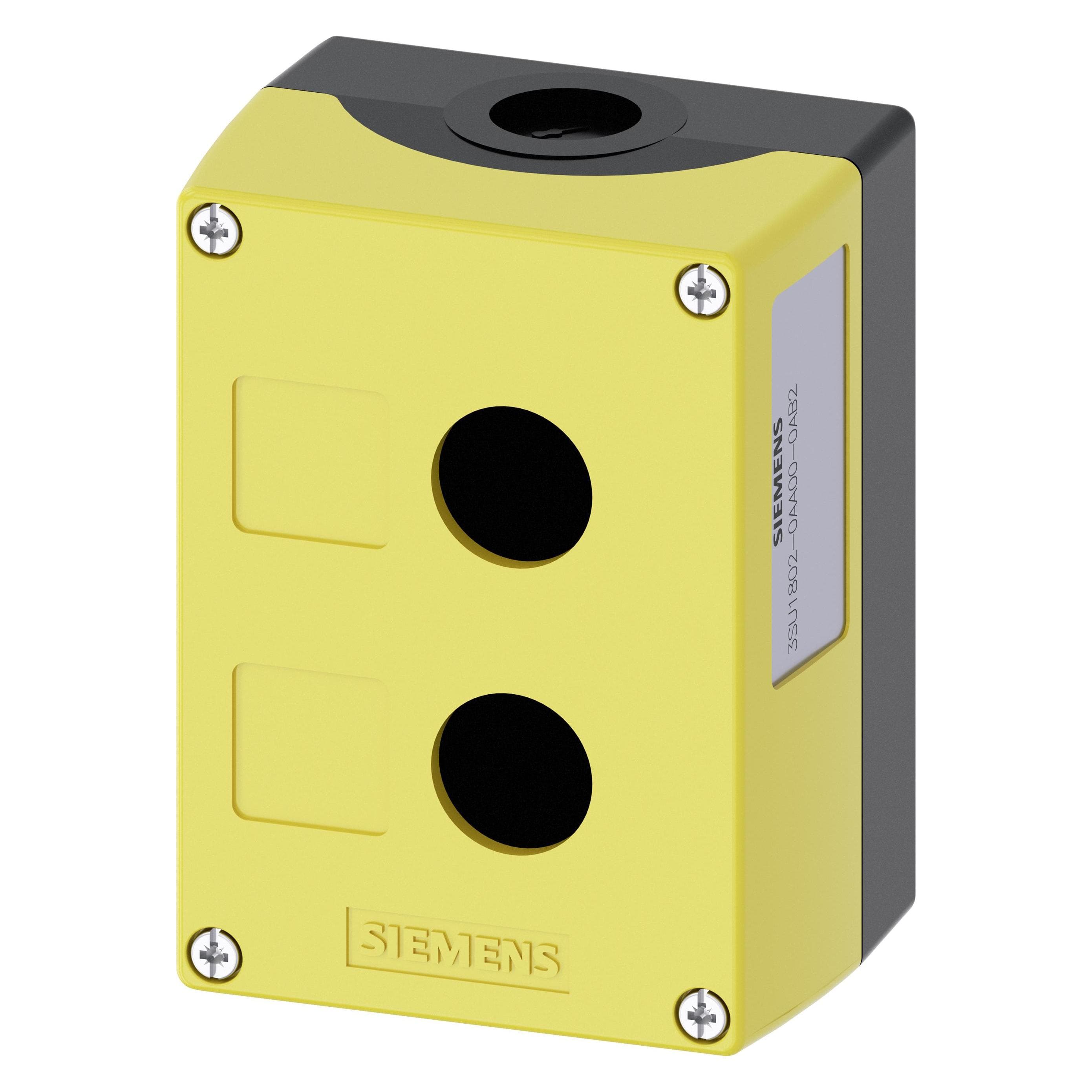 Siemens Alloggiamento per dispositivi di comando 3SU1802-0AA00-0AB2 1 pz. (Case), Accessori di elettronica + Alloggiamento, Giallo