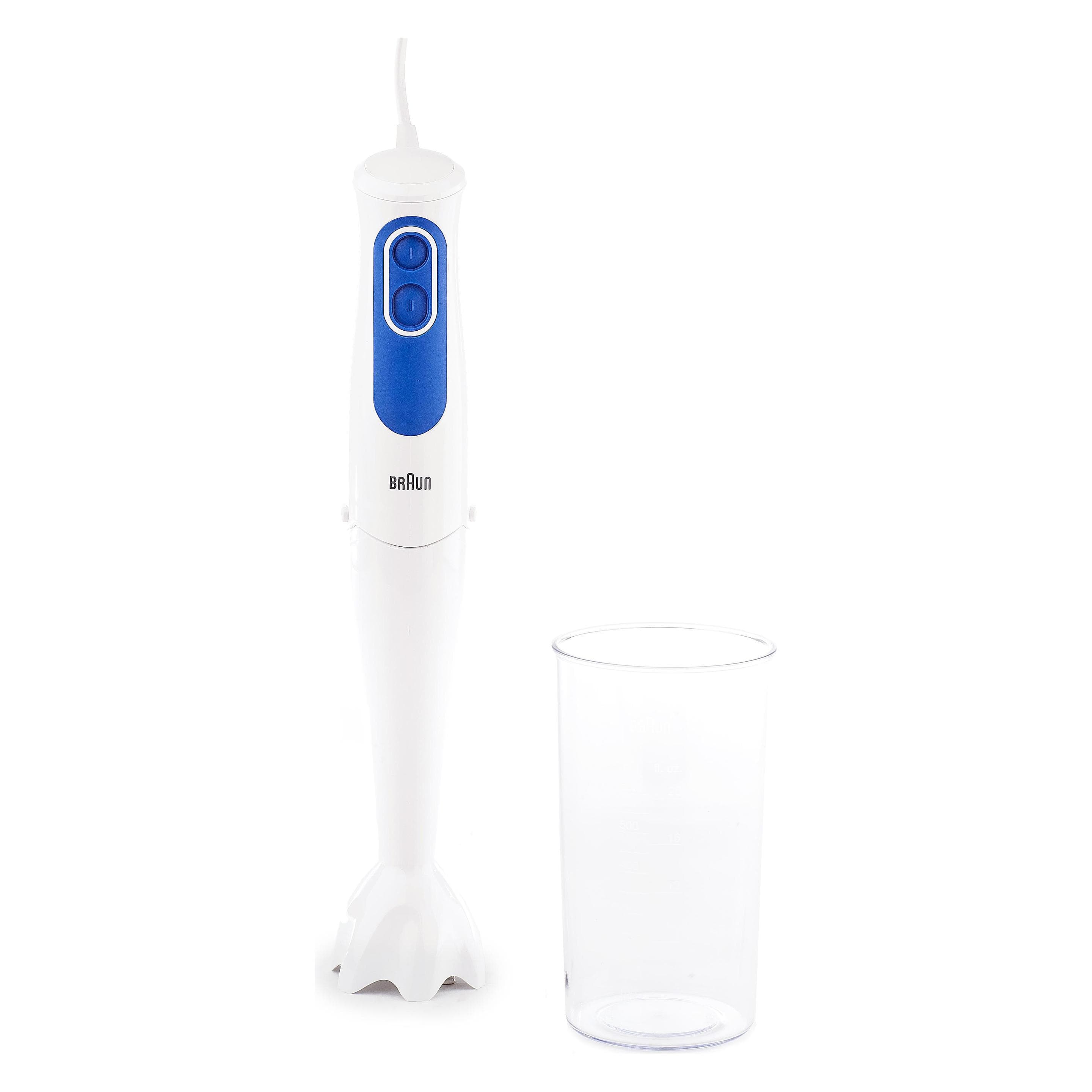 Braun MQ 3000 Smoothie+, Frullatore a immersione, Bianco, Blu
