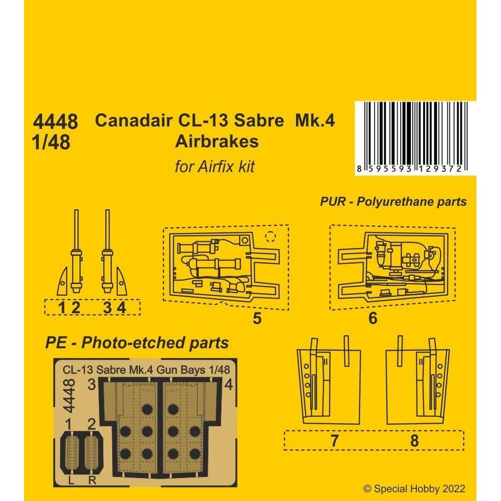 CMK Canadair CL-13 Sabre Mk.4 Freni d'aria