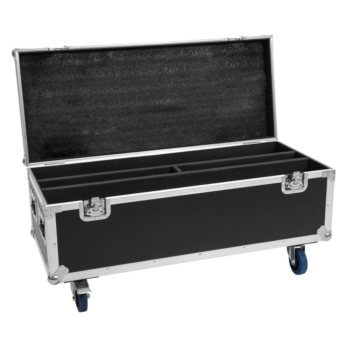 Roadinger Flightcase 2x LED TMH Bar-S120 con rotelle (31001071) (Tecnologia dell'illuminazione Caso), Bauletti + Case audio, Nero