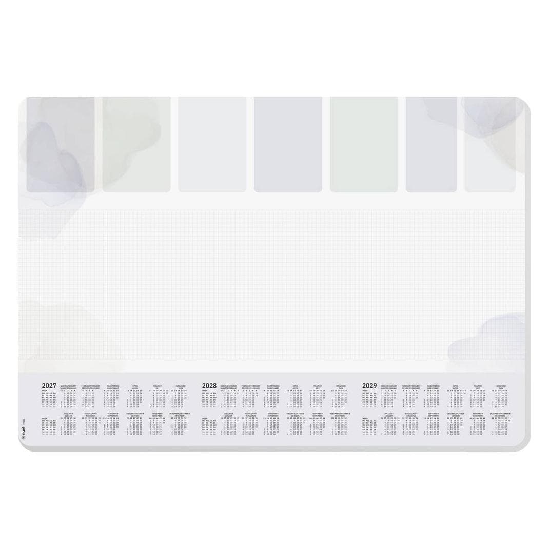Sigel, Sottomano per scrivania, H7312 H7312 Sottomano con calendario triennale (L x A) 59,5 cm x 41 cm (41 x 59.50 cm)