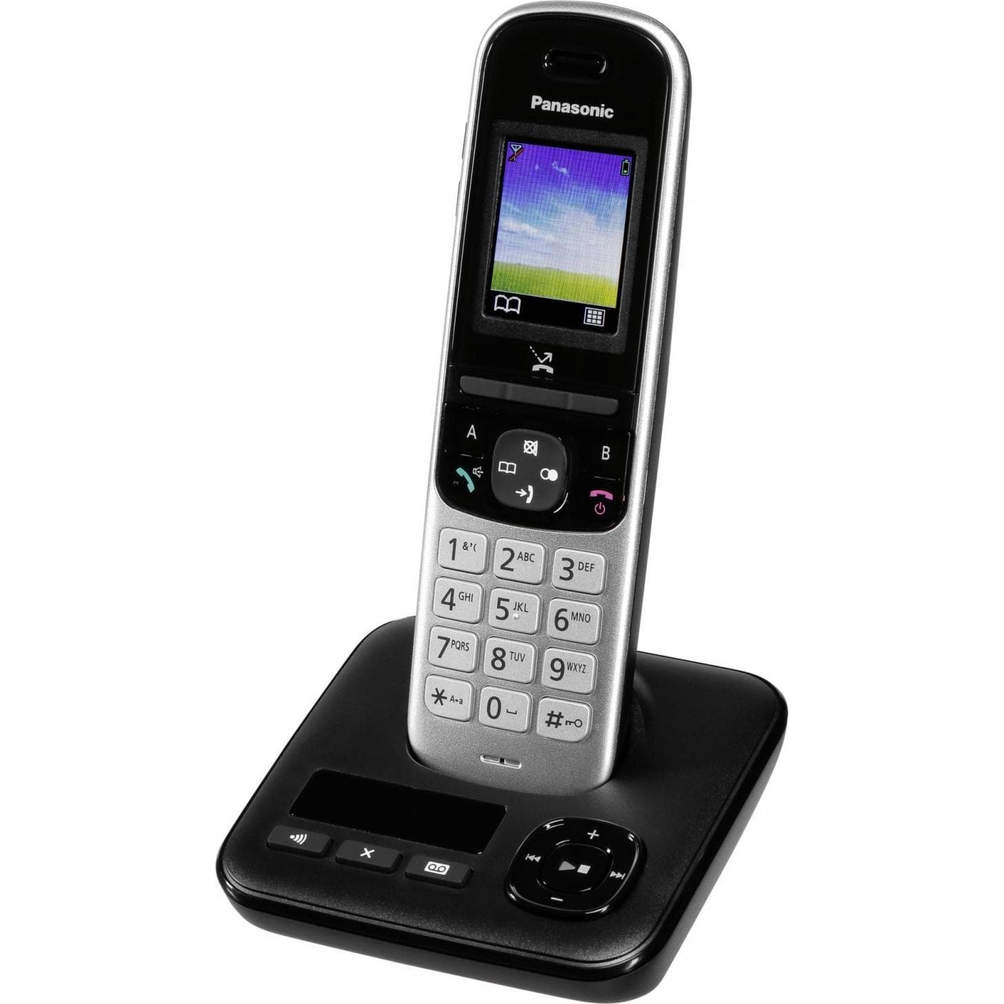 Panasonic KX-TGH720GS, Telefono, Nero