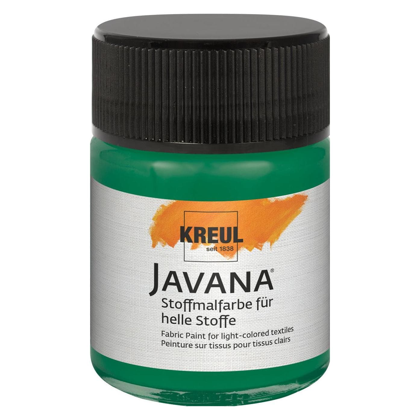 Kreul, Colore + Vernice per fai da te, Vernice per tessuti Javana per tessuti leggeri, 50 ml (50 ml)