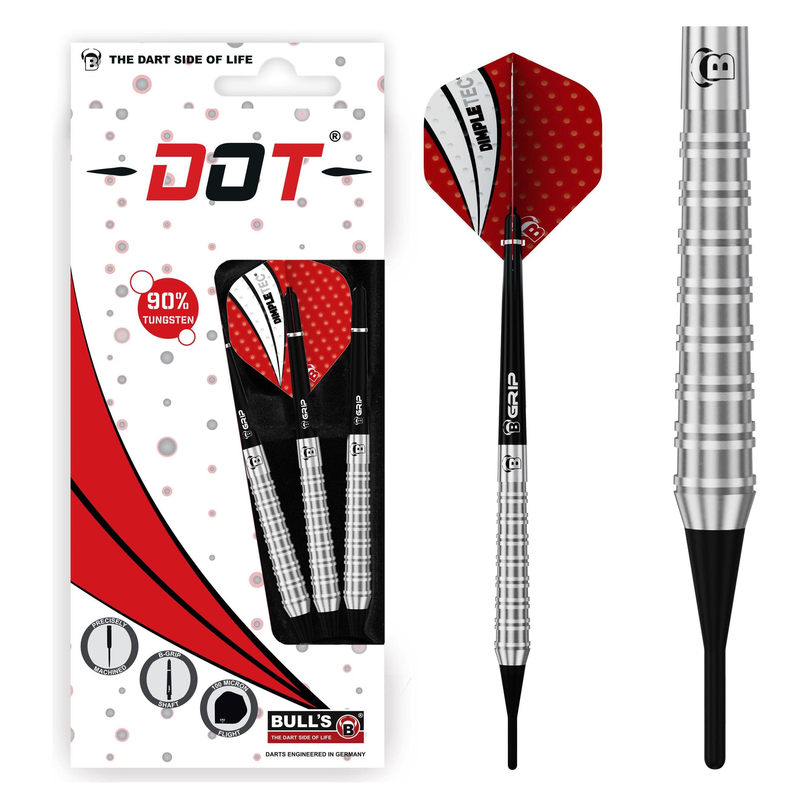 Bull's Dot D3 90% tungsteno dardo morbido (18 g)