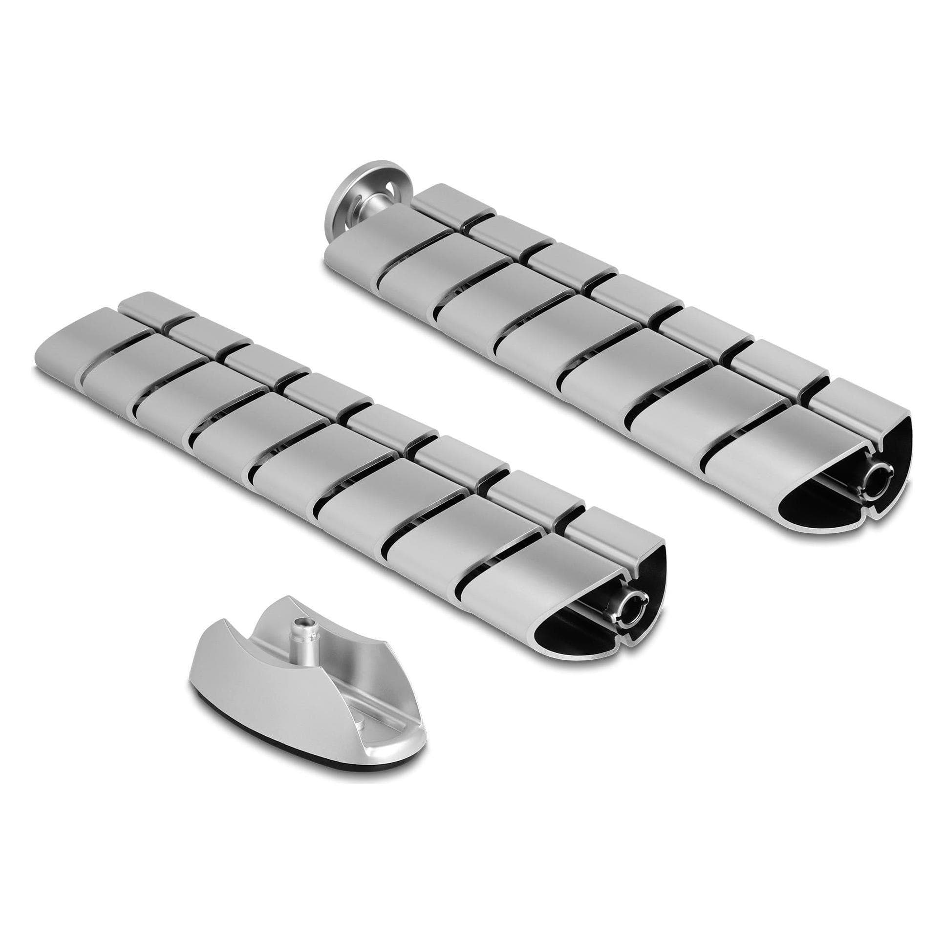 Delock, Canale passacavi, Canalina per cavi regolabile in altezza 0,74 m x 75 mm argento (Canale passacavi, 74 cm)