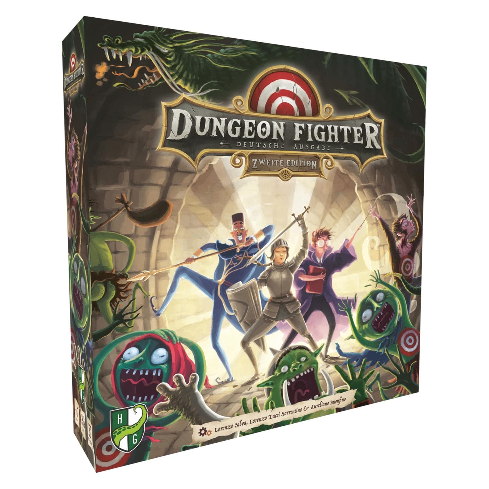 Horrible Guild HR042 - Dungeon Fighter 2nd Edition - gioco da tavolo, per 1-6 giocatori, da 14 anni (DE edition) (Tedesco, 1 - 6 Giocatori)