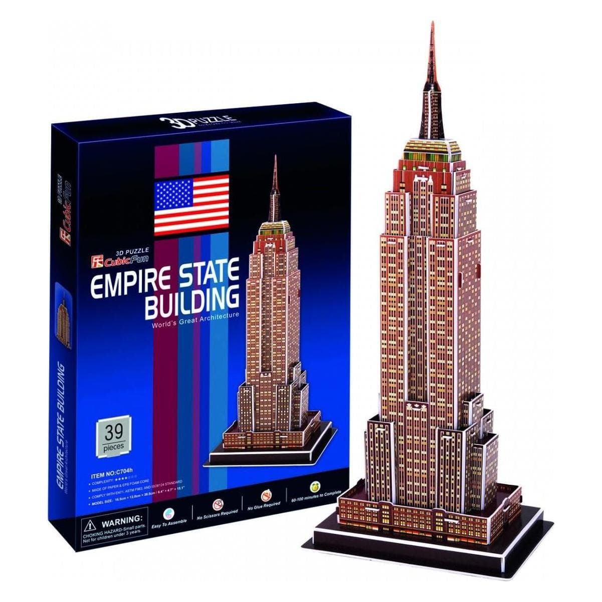 Cubicfun Puzzle 3D dell'Empire State Building (39 pezzi)