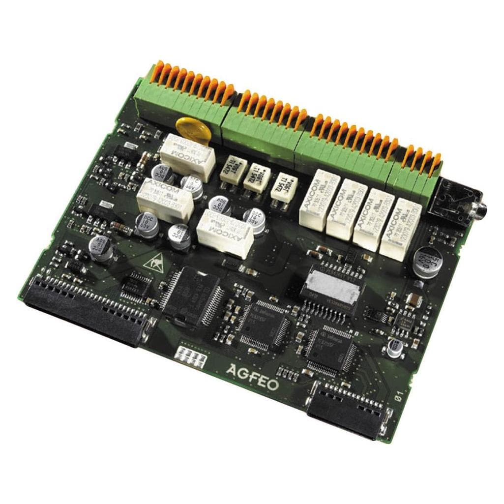 Agfeo K-Modul 544 4 ingressi di allarme 3 porte a/b di cui una ciascuna a 2 o 4 fili FTZ TFE MoH..., Accessori per telefoni