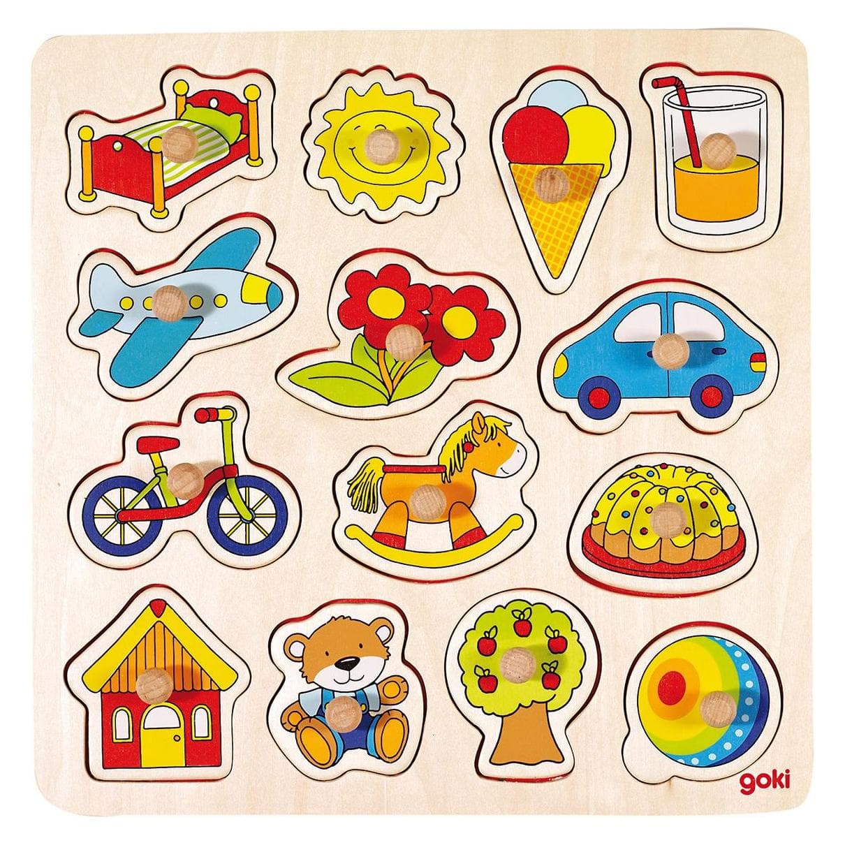 Goki 57576 Puzzle di forme 14 pezzi (14 pezzi)