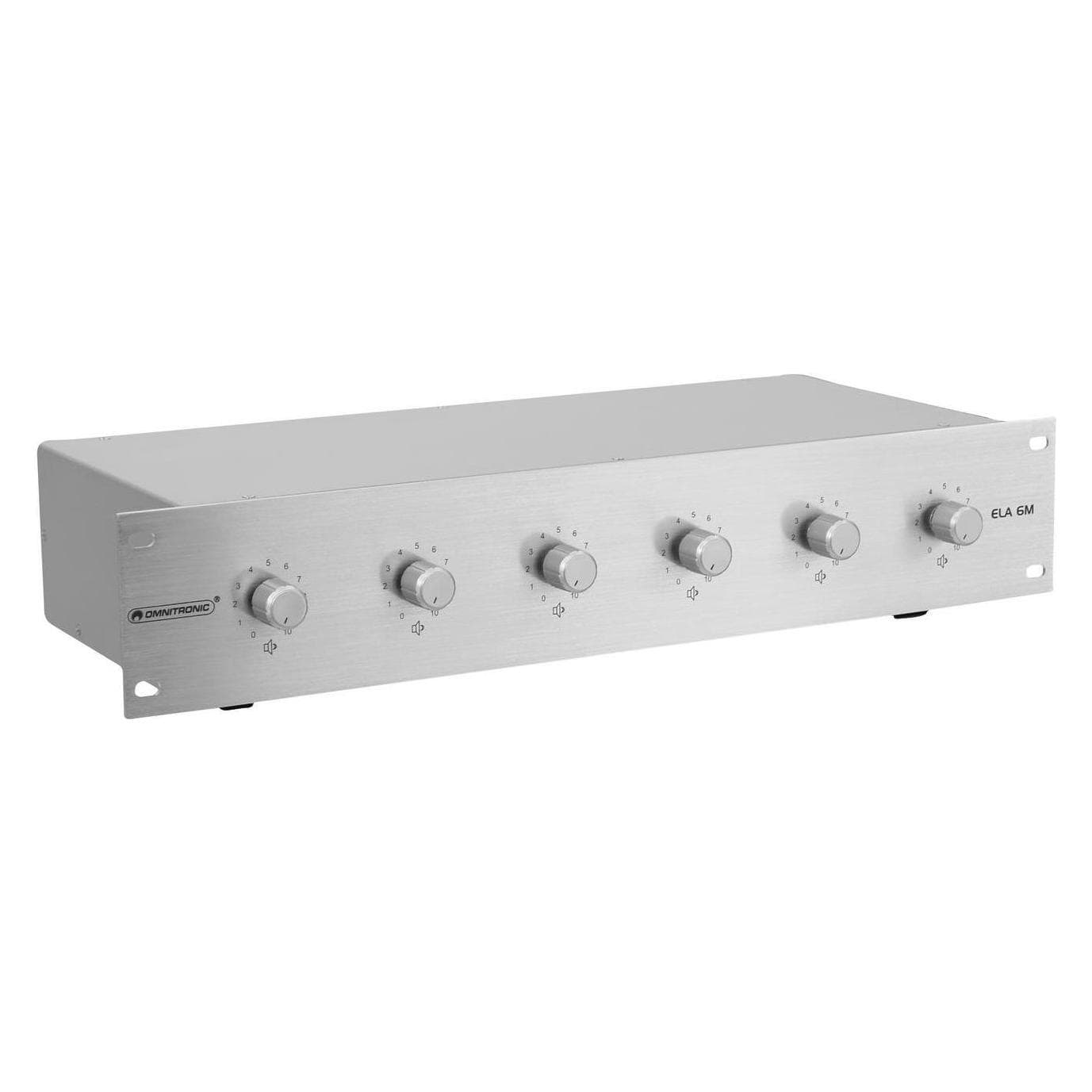 Omnitronic ELA 6MZonen LSRegler si, Componenti dei diffusori, Argento