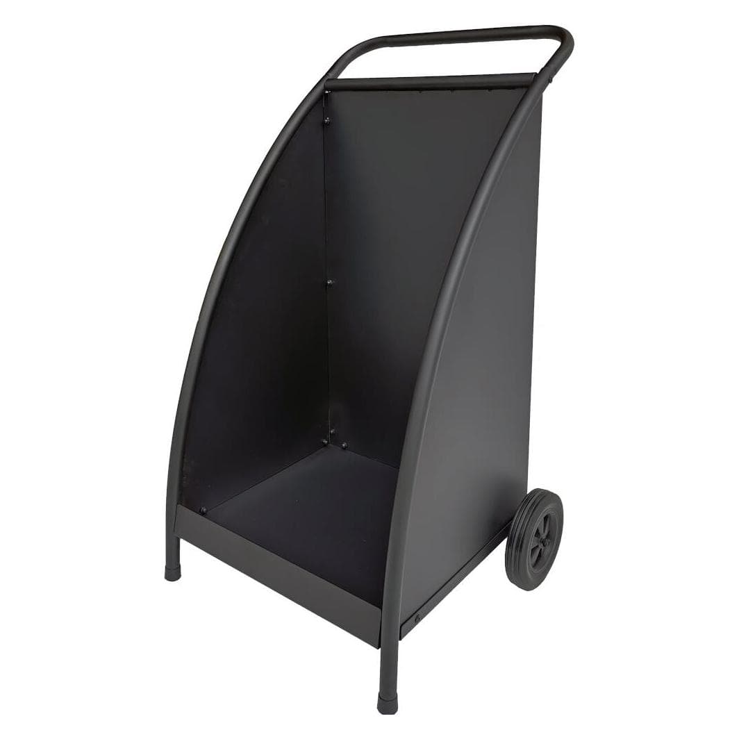 FireFix, Accessori per camino, Carrello porta legna in metallo