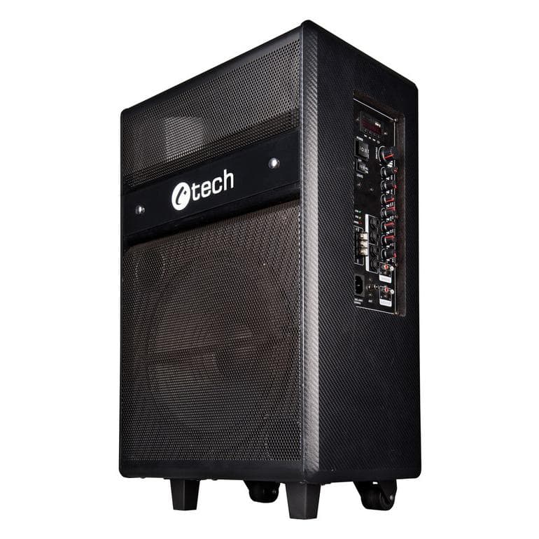 C-Tech Sistema di diffusione sonora (PA) Impressio Cappella Trolley Nero (8 h), Altoparlante Bluetooth, Nero