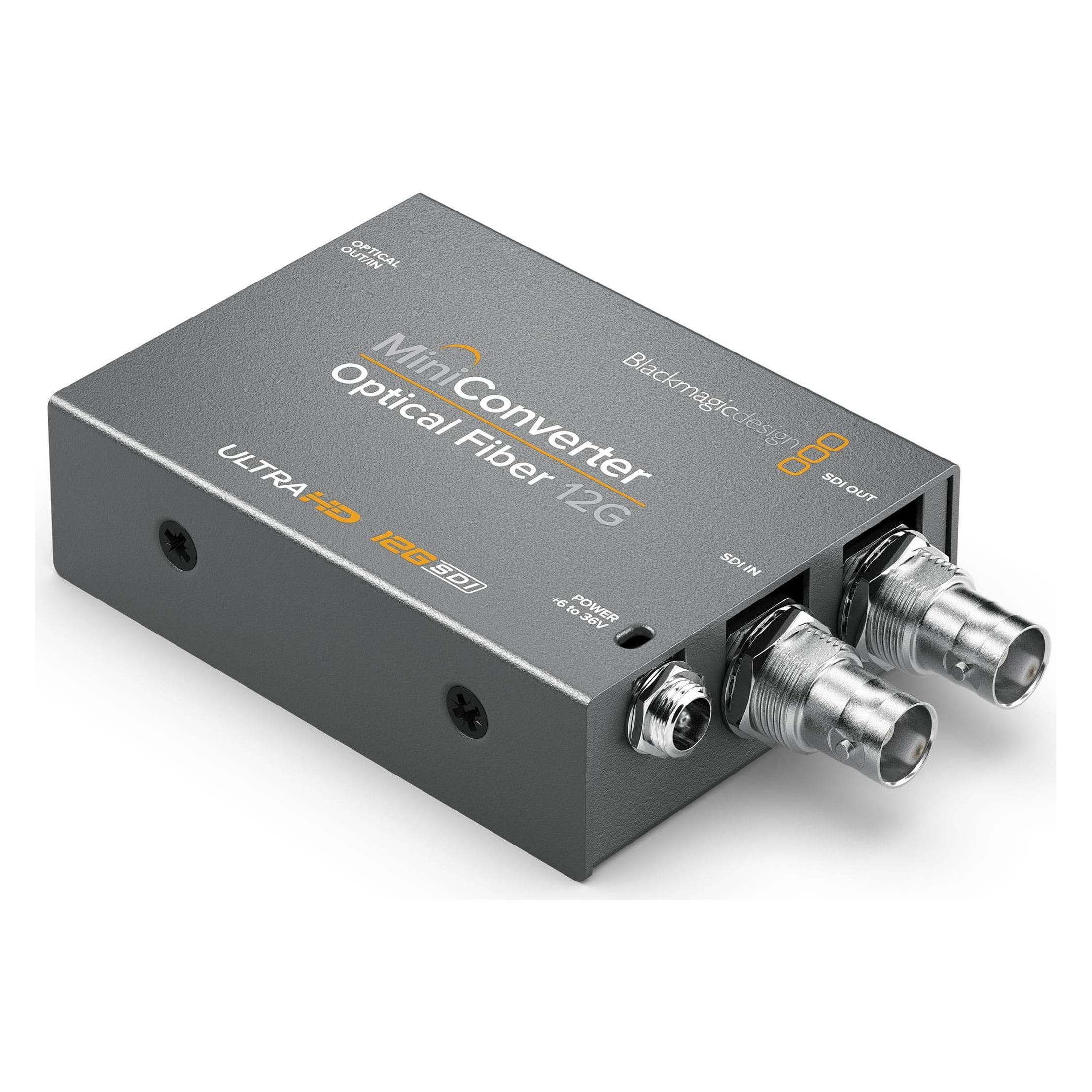 Blackmagic Mini convertitore in fibra ottica 12G (Switch video), Convertitore video