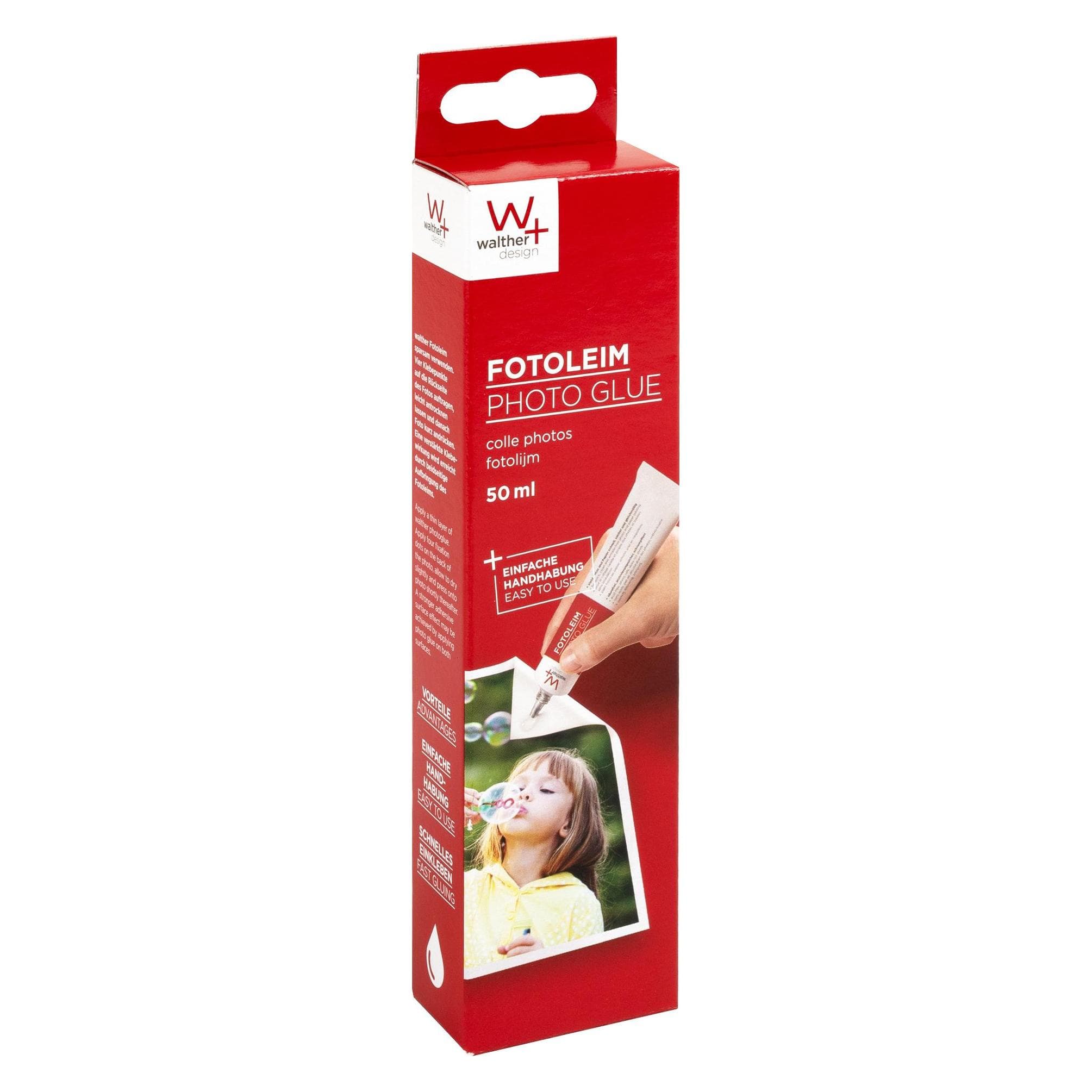 Walther Design, Colla per foto + per poster, Tubo adesivo per foto 50ml