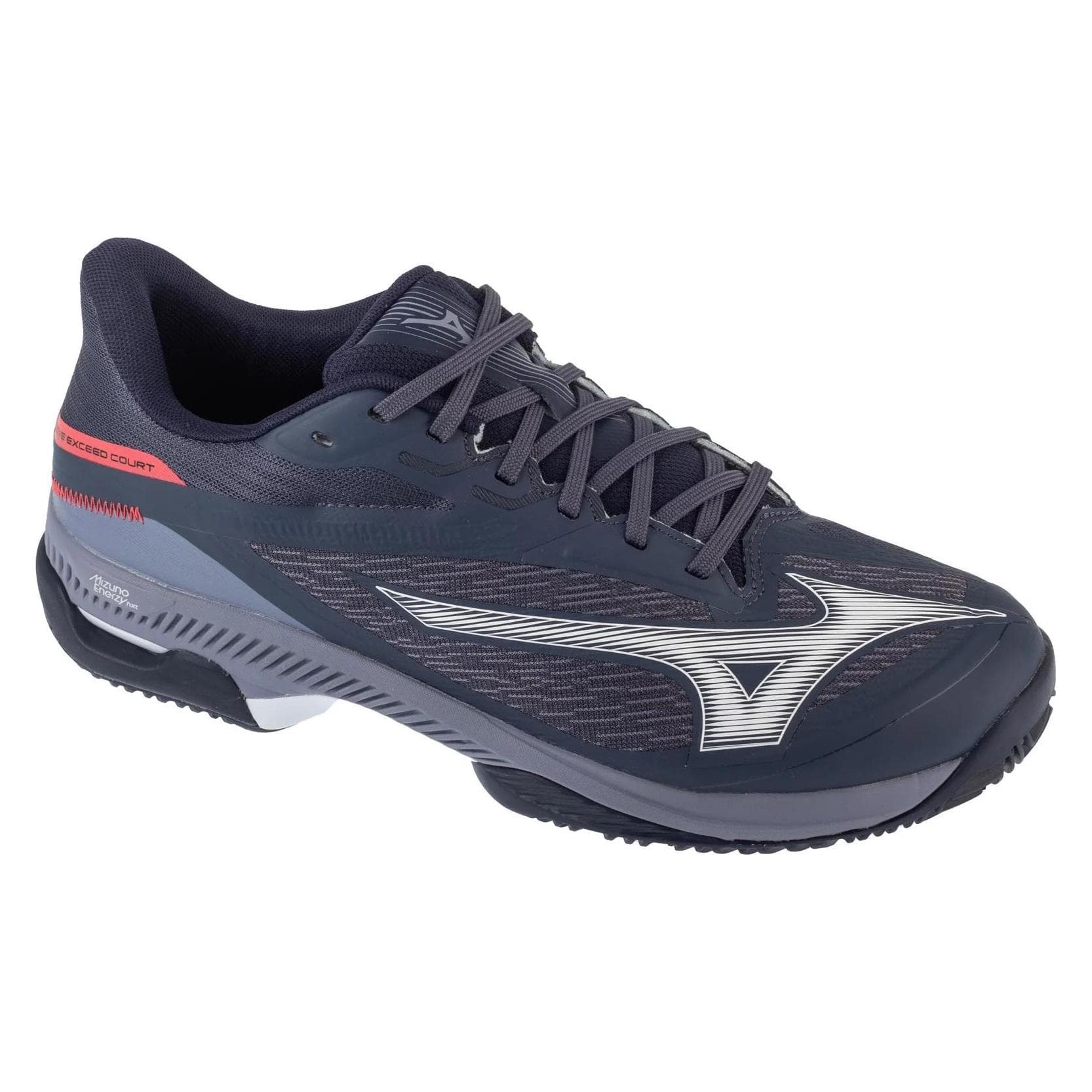 Mizuno, Uomini, Scarpe da tennis, Wave Exceed Court Cc (42), Multicolore, Blu, Bianco, Grigio