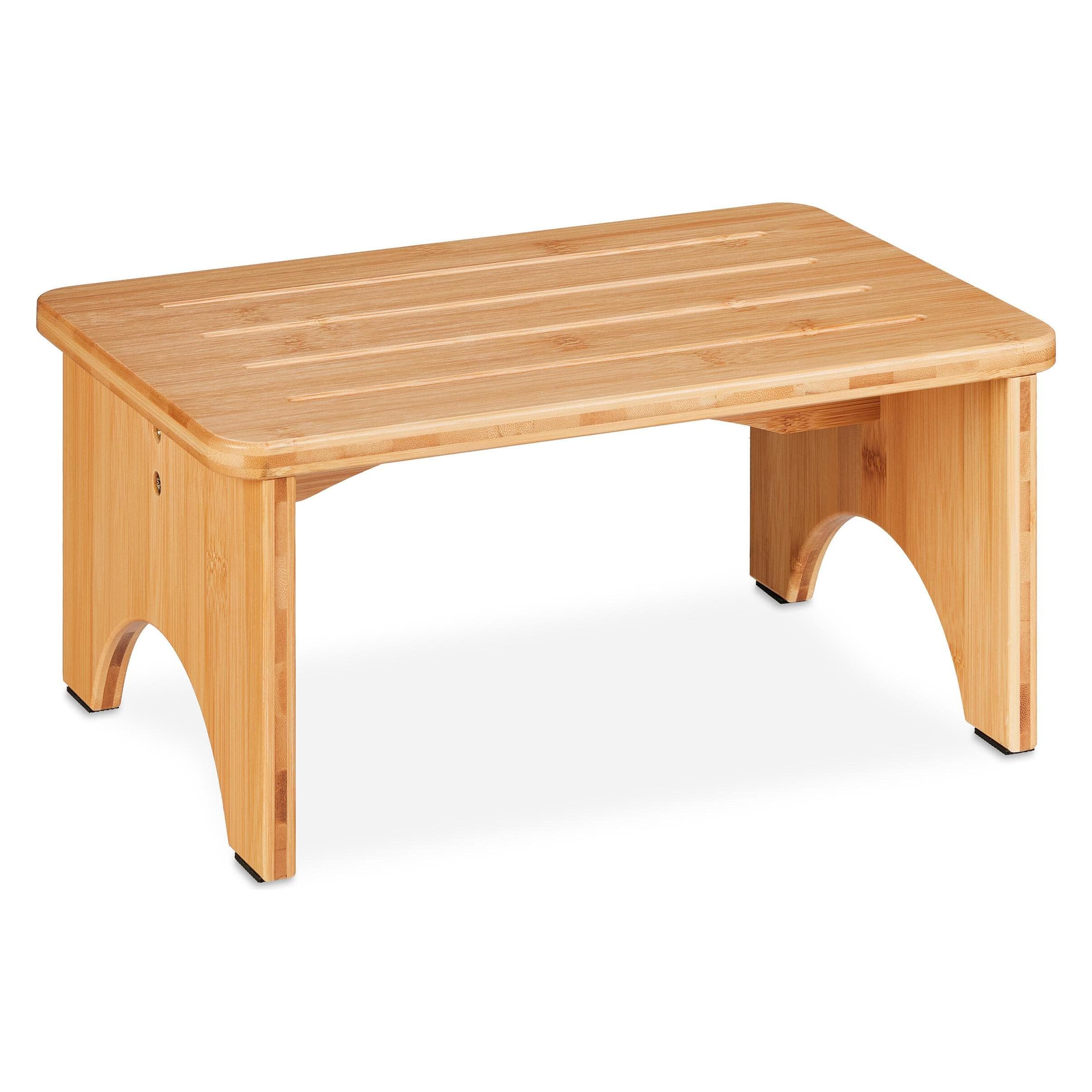 Relaxdays, Sgabello + Pouf, Fussbank (39 x 25 x 17.50 cm)