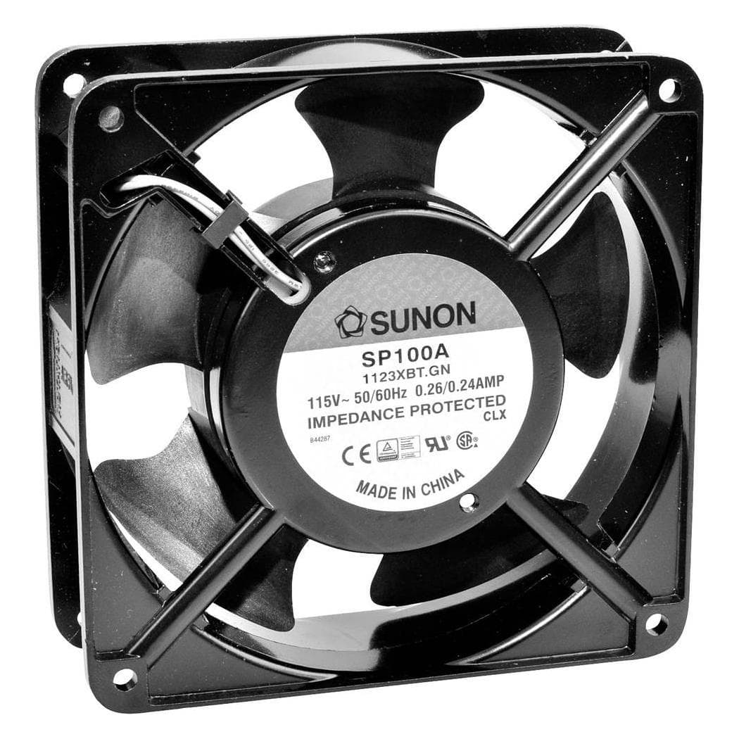 Sunon Lüfter 230V 120x38 K S 134.2m³/h 42dBA (120 mm, 1x), Ventola PC, Nero
