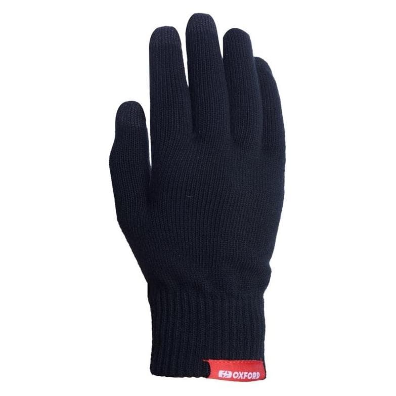 Oxford, Guanti moto, Gloves Knit Thermo Blk (Donne, Uomini, M, S)