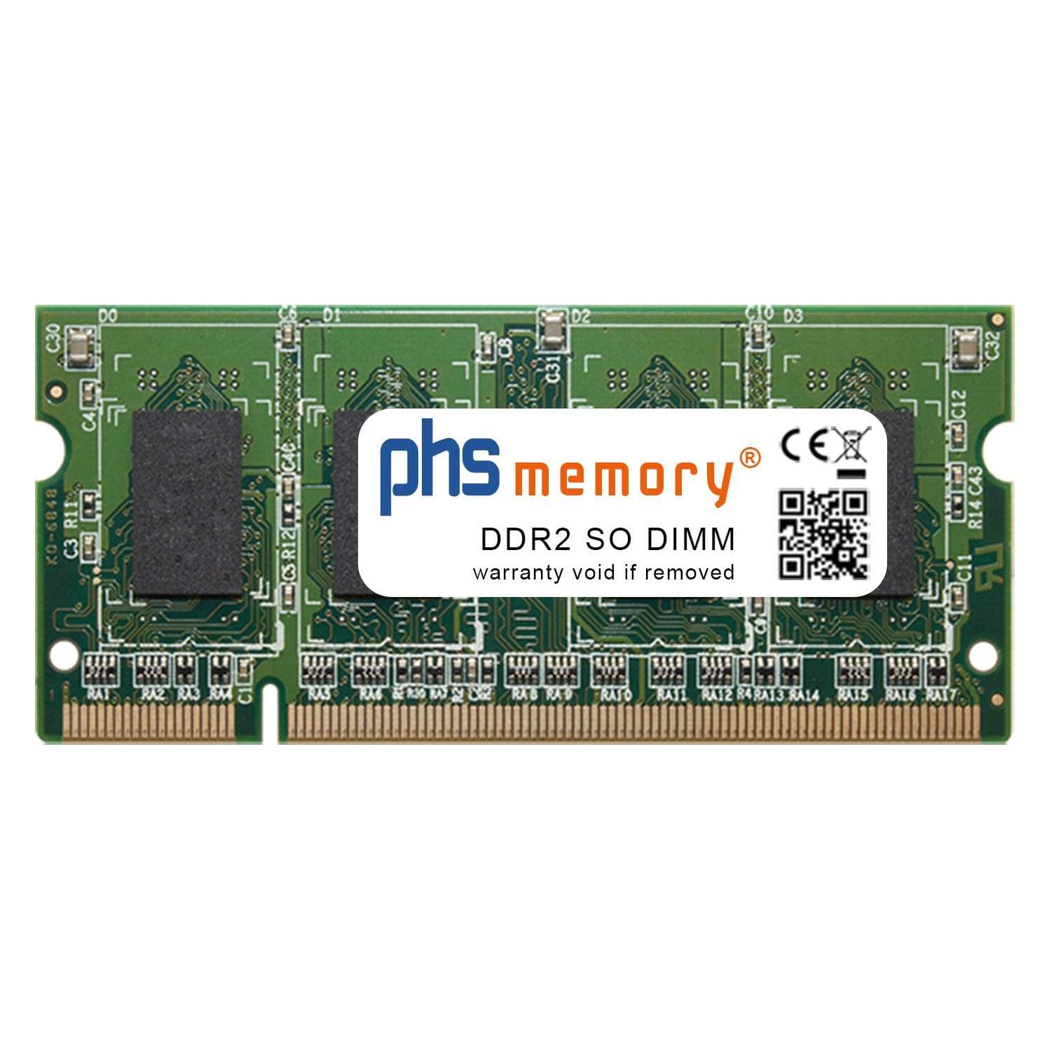 PHS-memory 512MB di memoria RAM per Lexmark T654dtn DDR2 SO DIMM 667MHz PC2-5300S (Lexmark T654dtn, 1 x 512MB), Memoria RAM (modelli specifici)