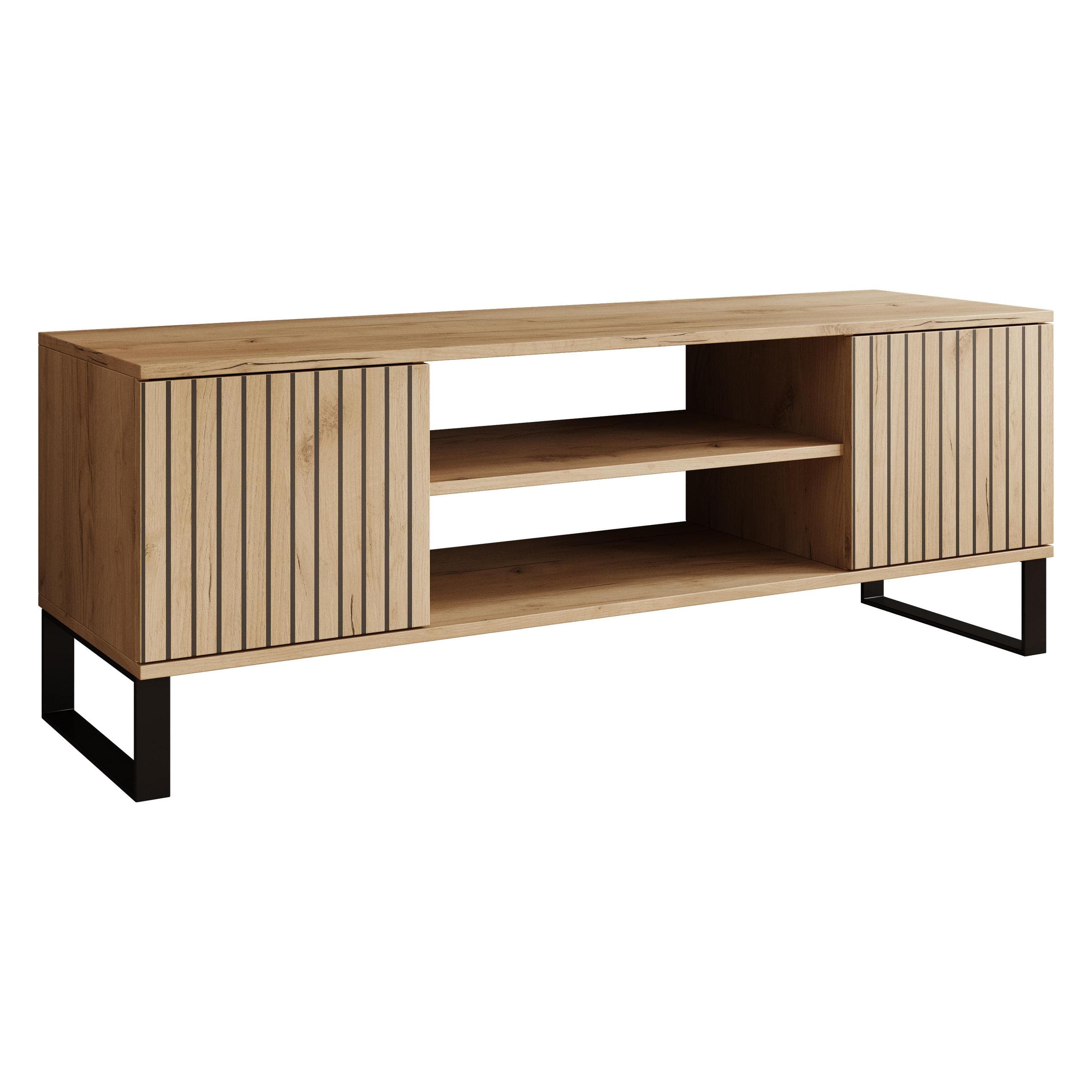 ADRK Furniture, Mobile TV, TV-Schrank Lorello 135 cm (155 x 40 x 49 cm)