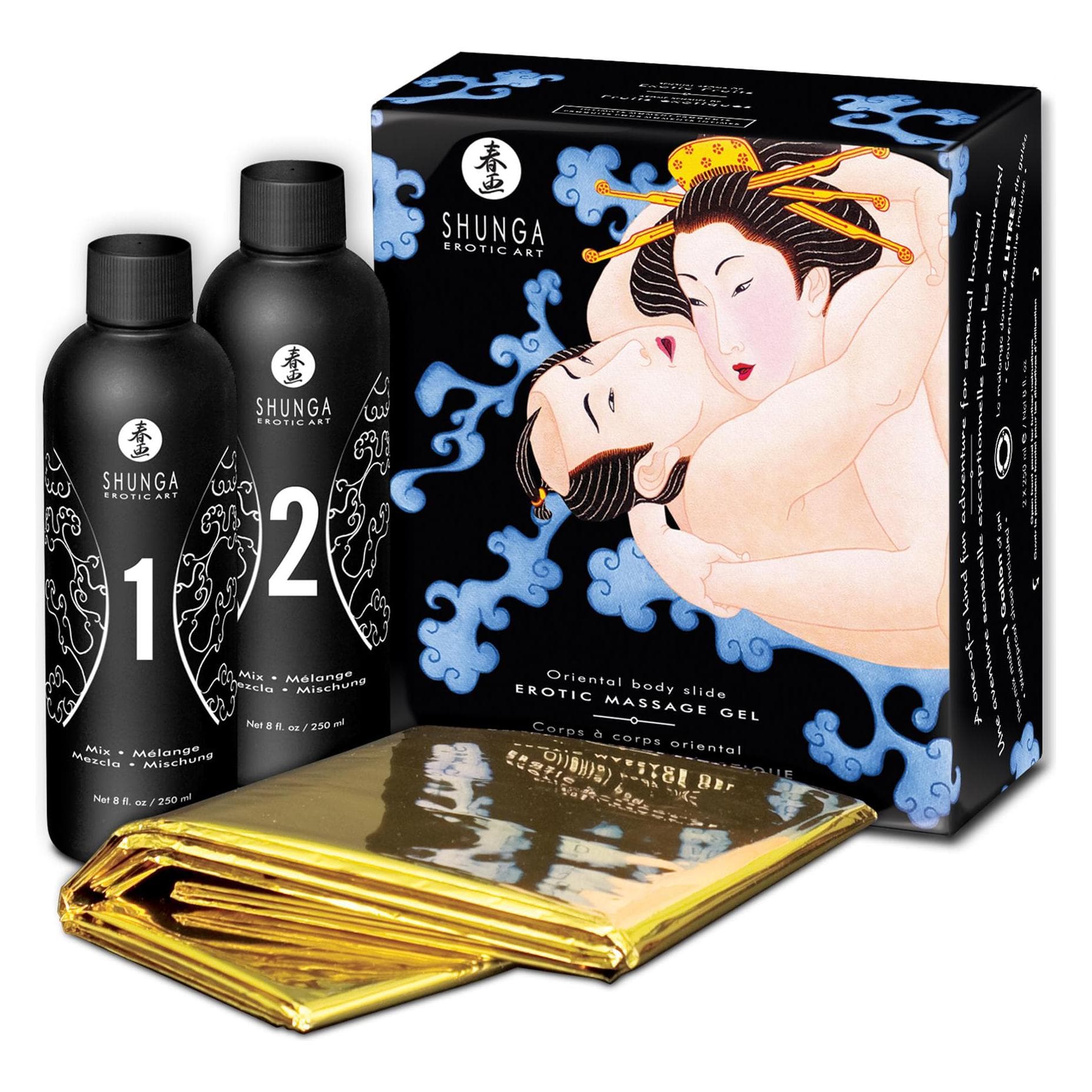 Shunga, Set regalo bellezza, Scivolo del corpo orientale (Set per la cura del corpo)